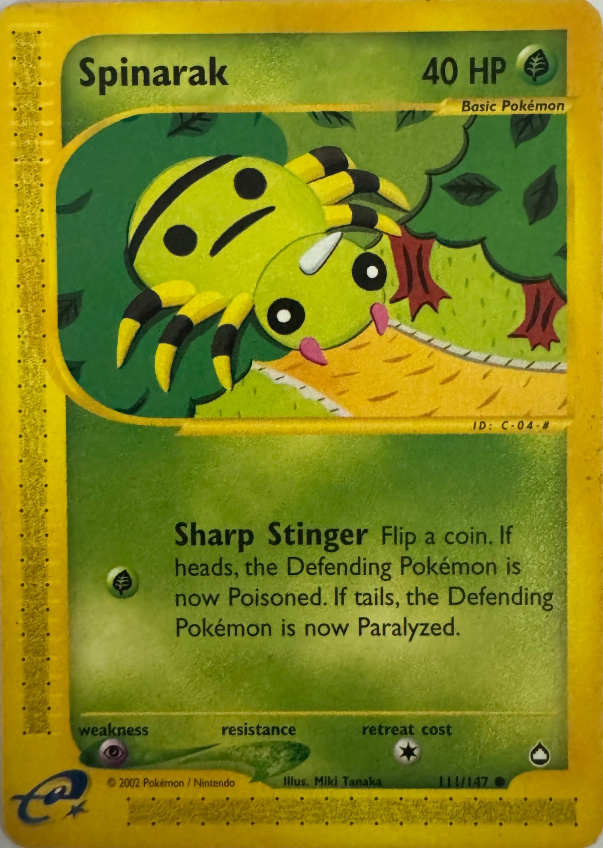 Pokemon Tcg Spinarak 111/147