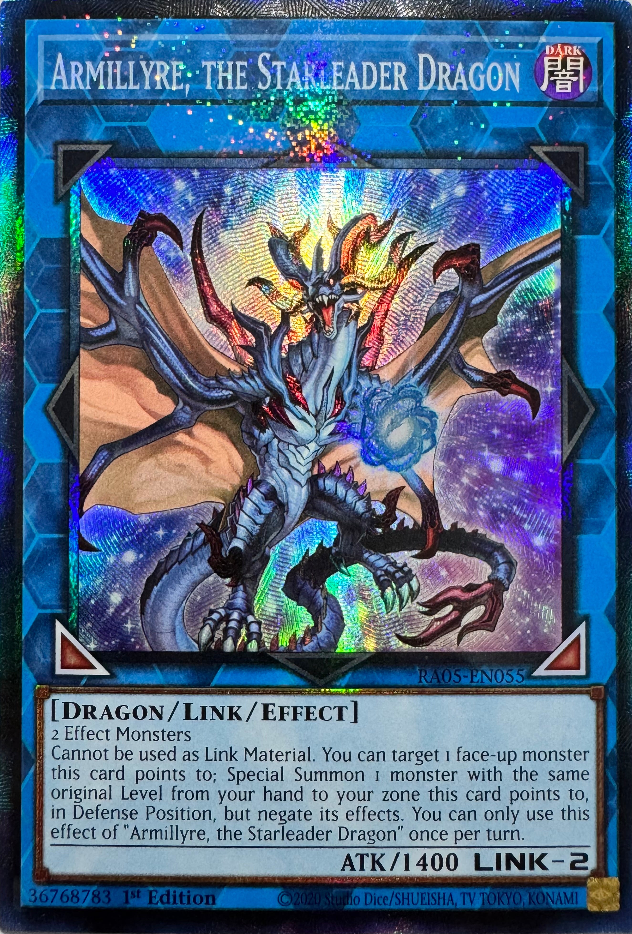Yugioh! Armillyre, The Starleader Dragon Ra05-en055 1st Edition Collector