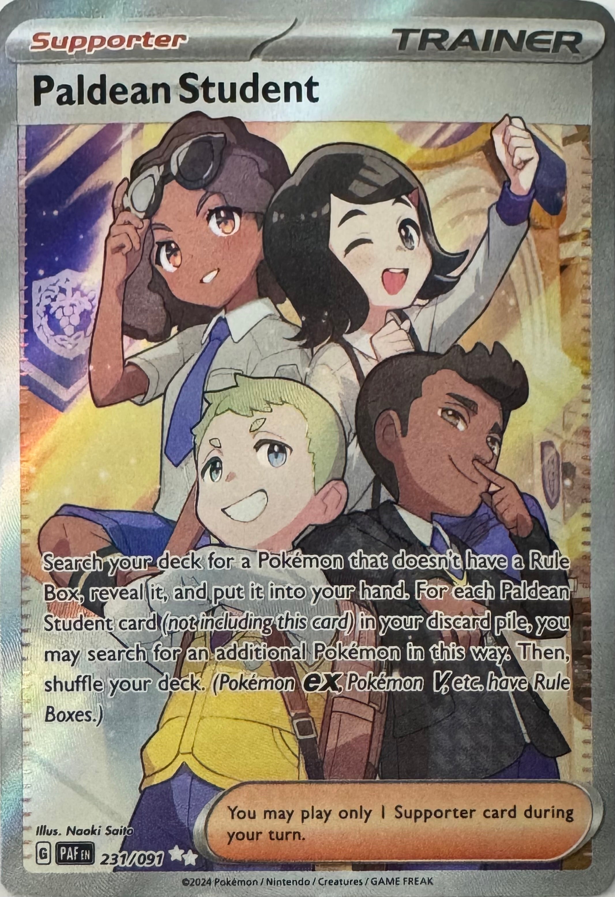 Pokemon Tcg Paldean Student 231/091