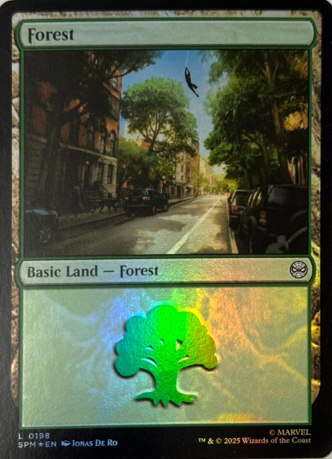 Magic Tcg Forest 0198 Foil