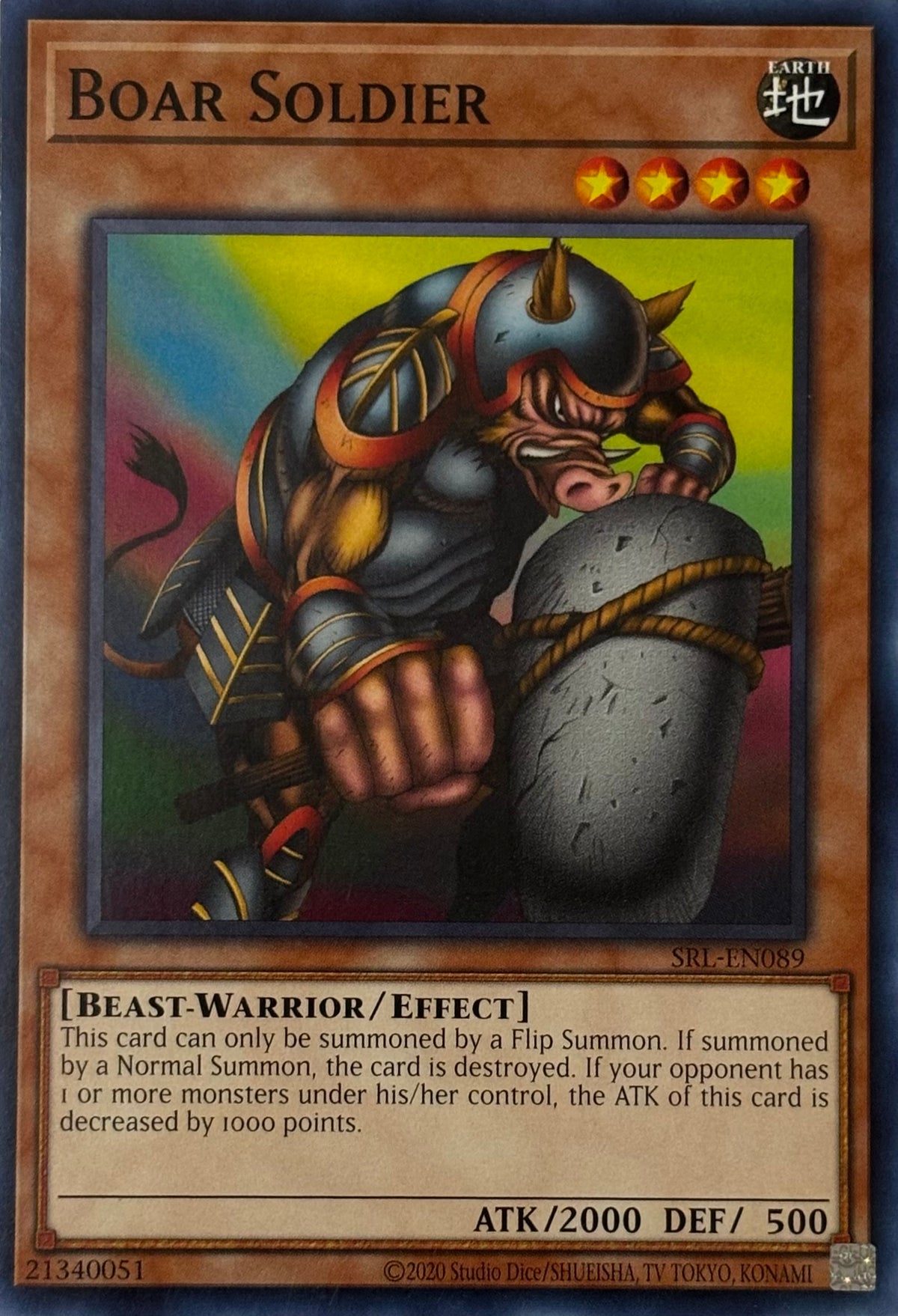 Yugioh! Boar Soldier Srl-en089