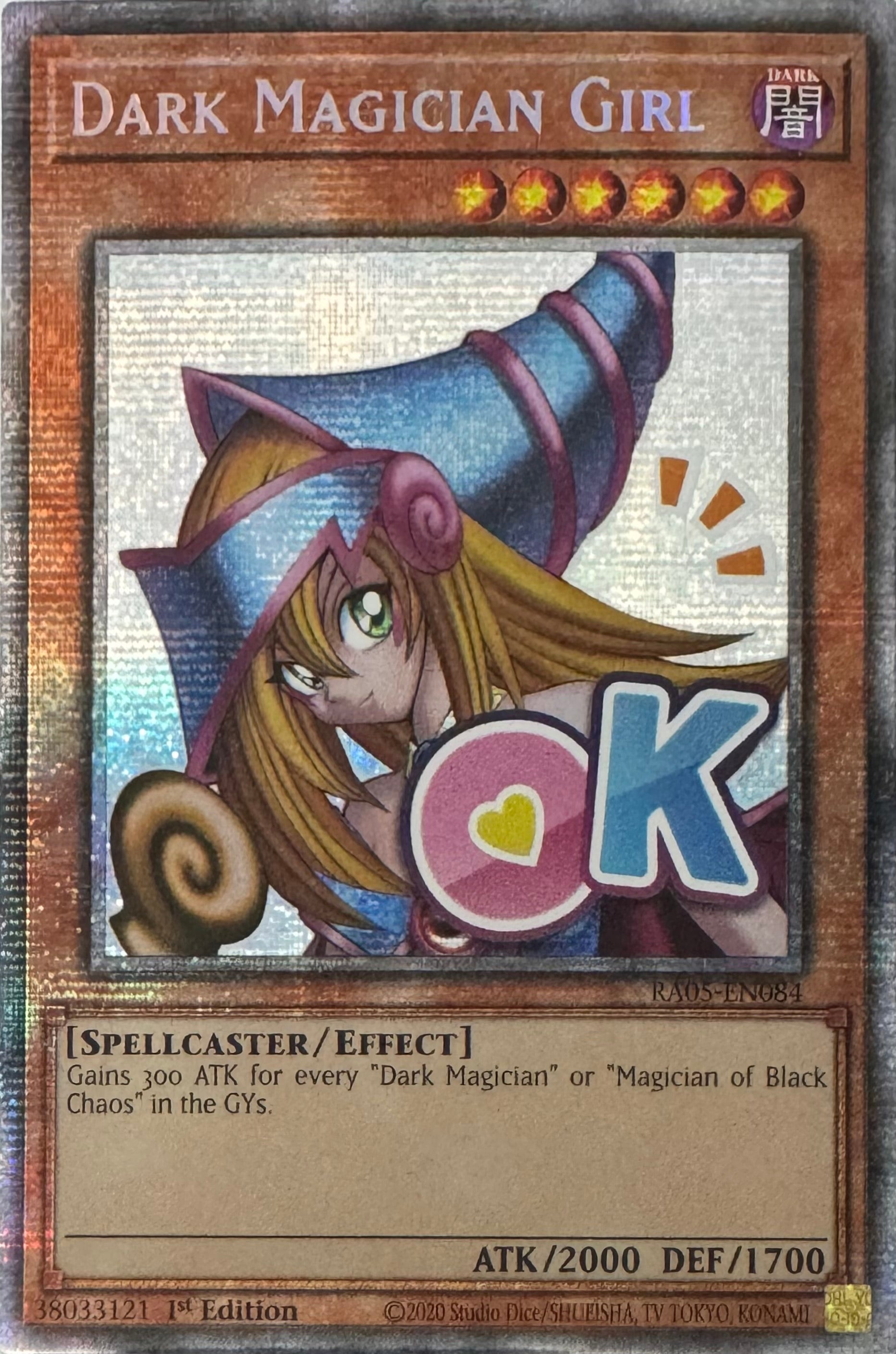 Yugioh! Dark Magician Girl Ra05-en084 1st Edition Starlight