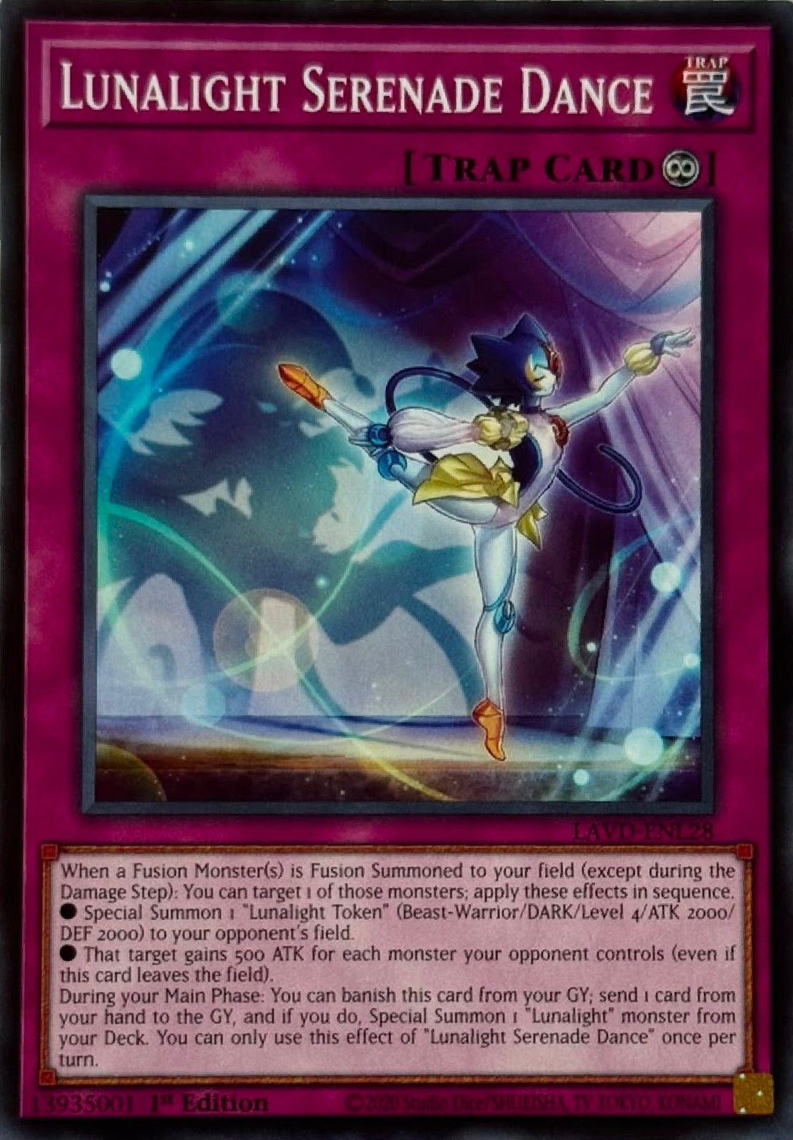 Yugioh! Lunalight Serenade Dance Lavd-enl28 1st edition