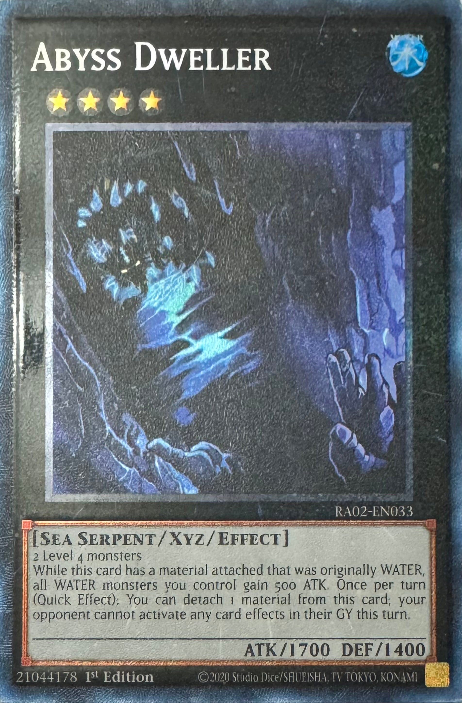 Yugioh! Abyss Dweller Ra02-en033 1st Edition Collector
