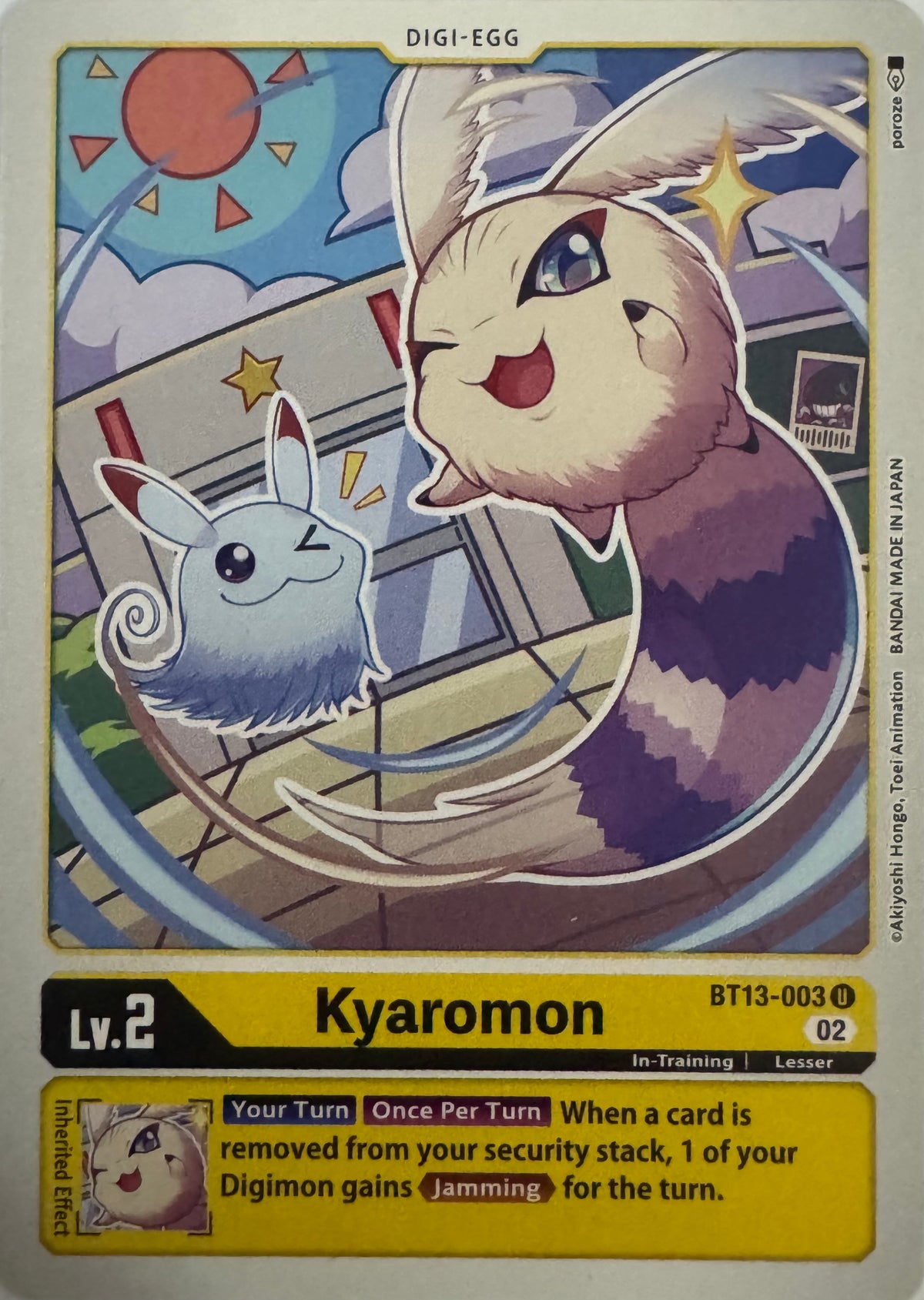 Digimon Tcg Kyaromon Bt13-003