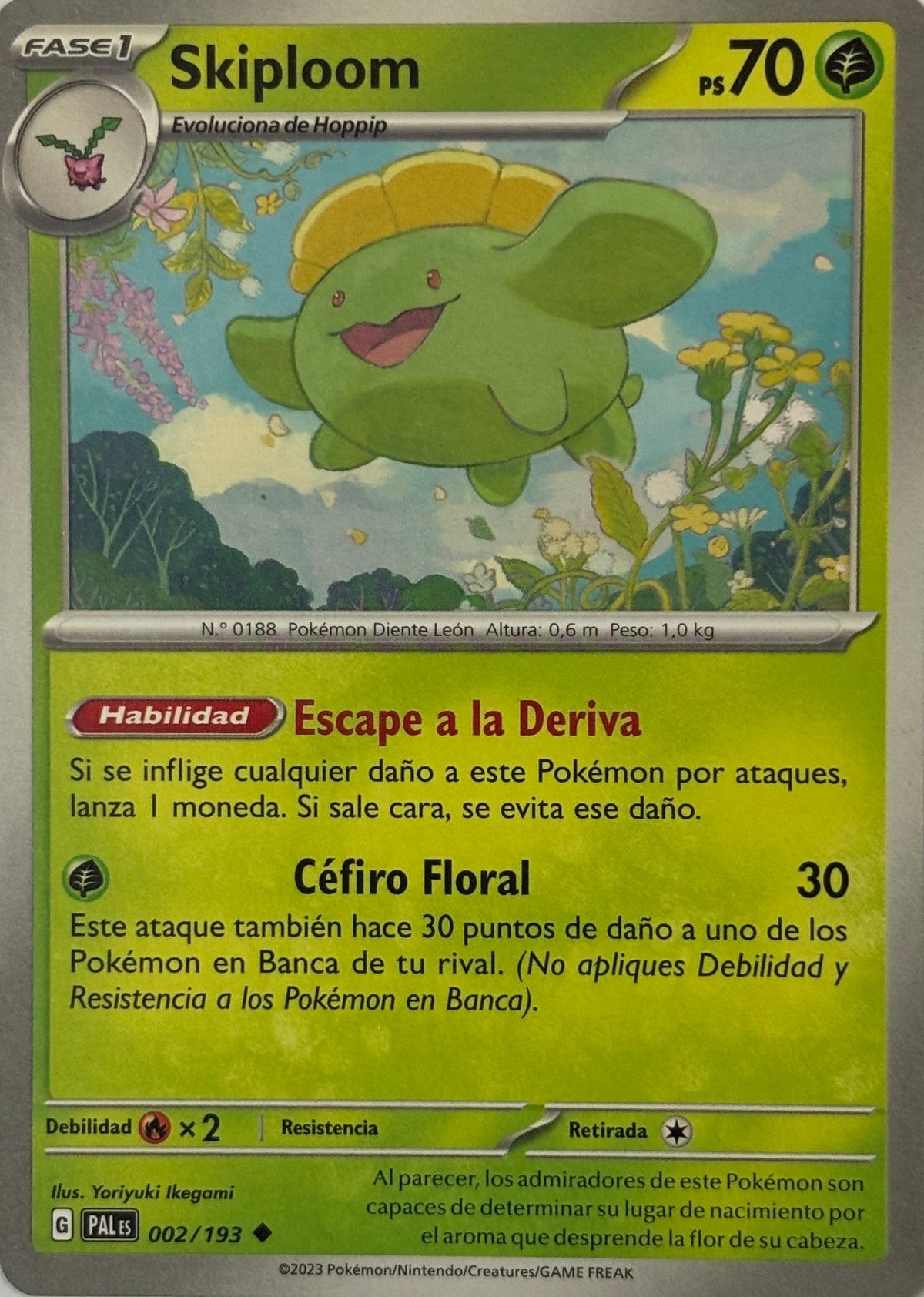 Pokemon Tcg Skiploom 002/193 (Español)