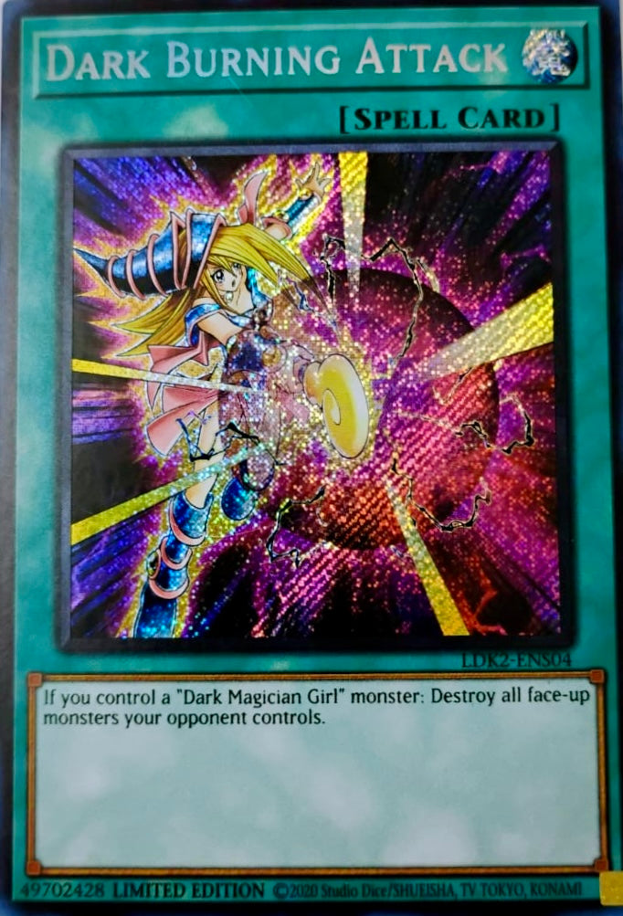 Yugioh! Dark Burning Atack Ldk2-ens04 Secret Rare Limited Edition