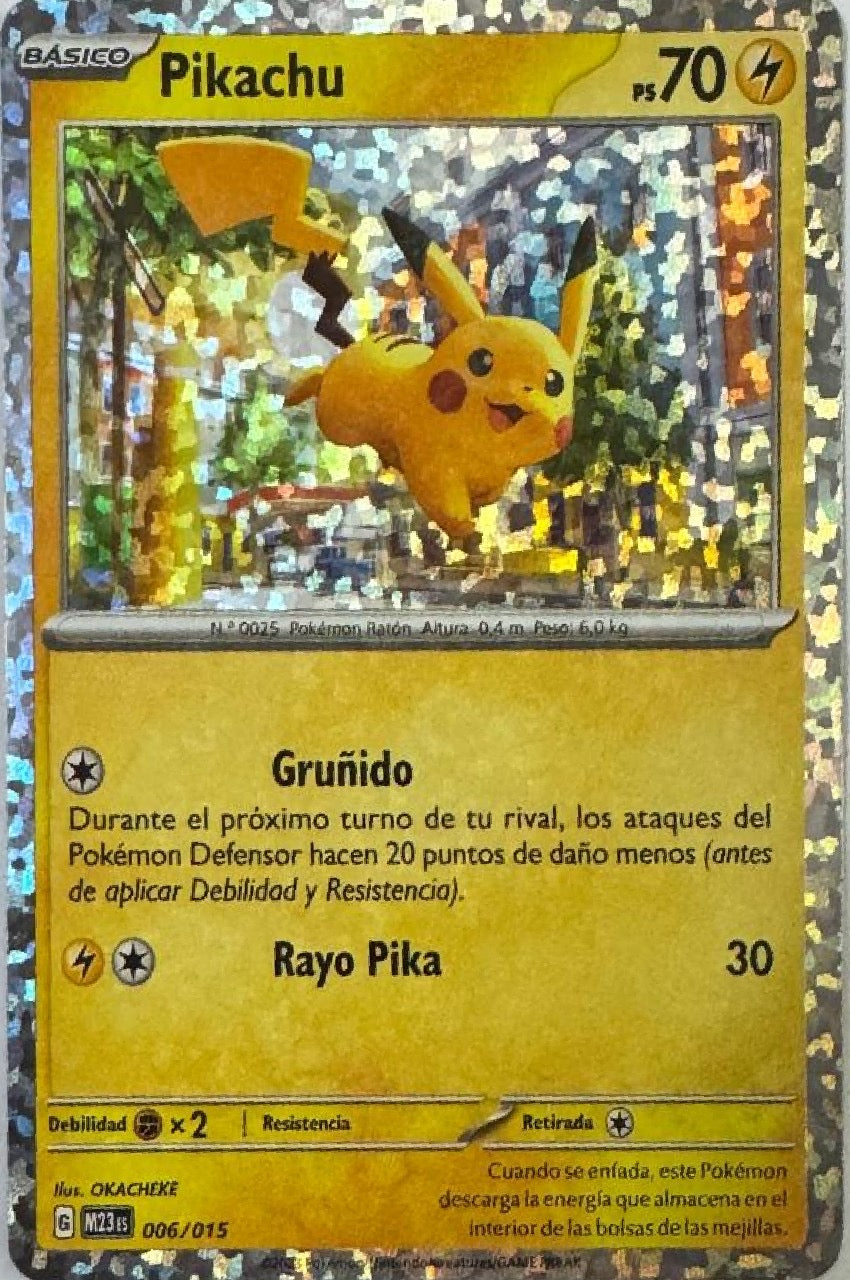 Pokemon Tcg Pikachu 006/015 Holo Cosmos Español