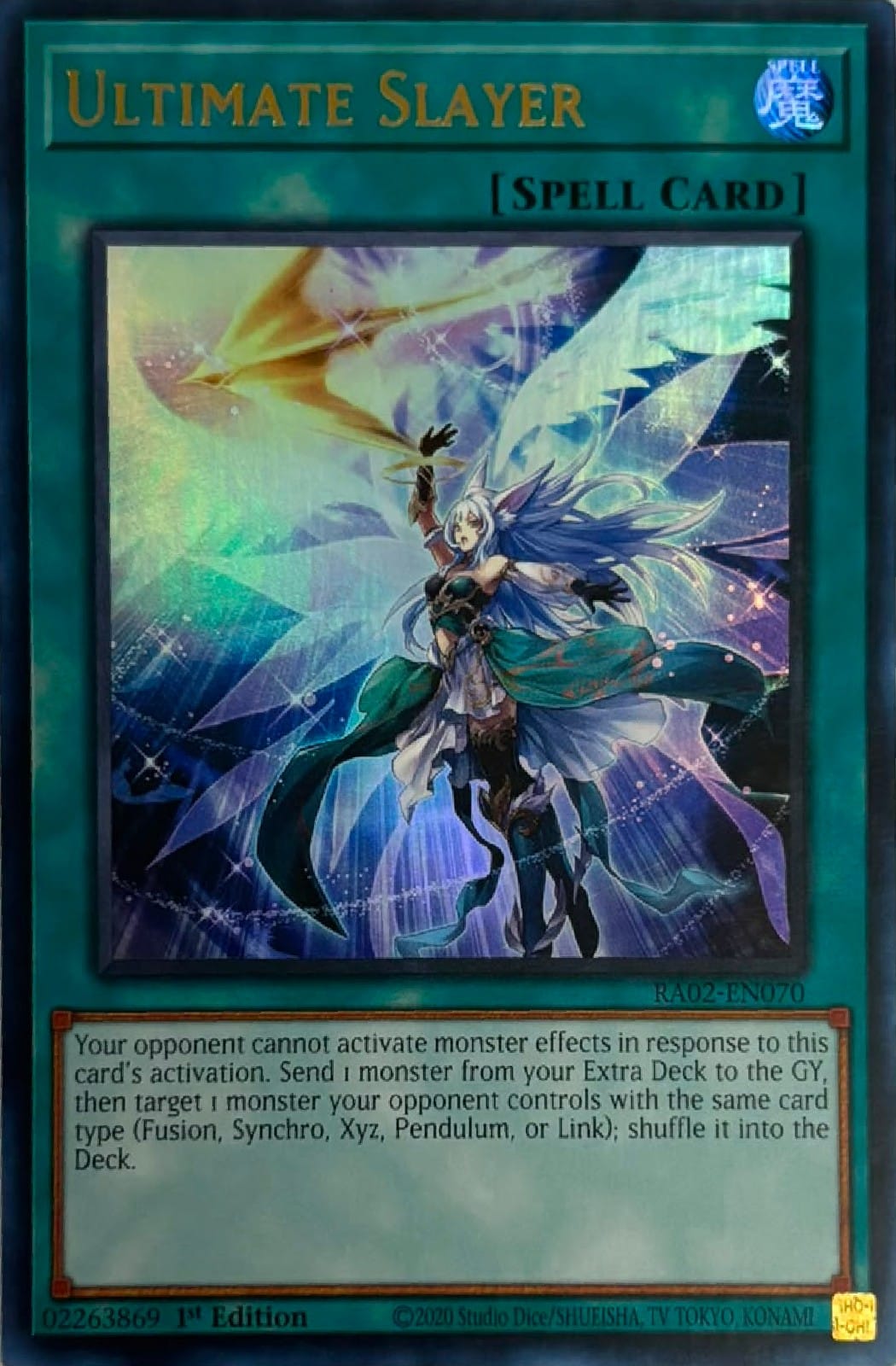 Yugioh! Ultimate Slayer Ra02-en070 1st edition Ultra rare