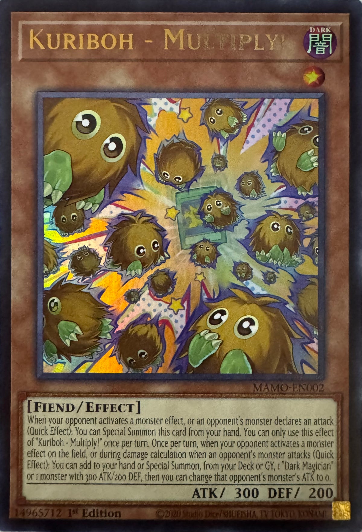 Yugioh! Kuriboh - Multiply! Mamo-en002 1st Edition Ultra Rare