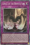 Yugioh! Songs Of The Dominators Ra05-en081 1st Edition Platinum