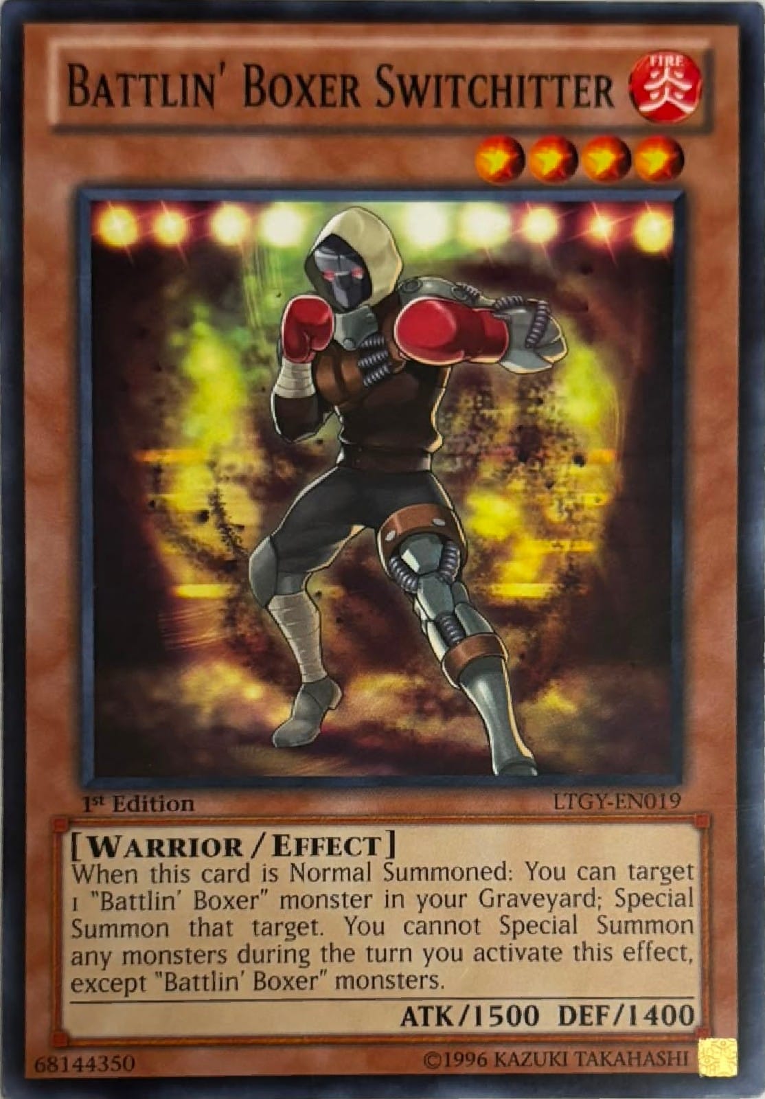Yugioh! Battlin’ Boxer Switchitter Ltgy-en019 1st edition Comun