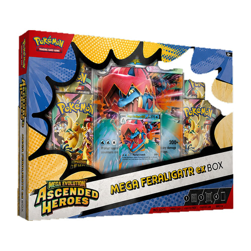 Pokemon Ascended Heroes Mega Feraligatr ex Box sellado