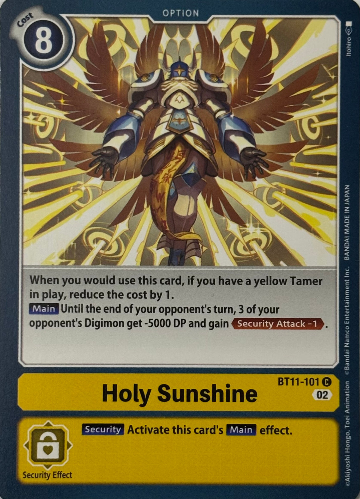 Digimon Tcg Holy Sunshine Bt11-101