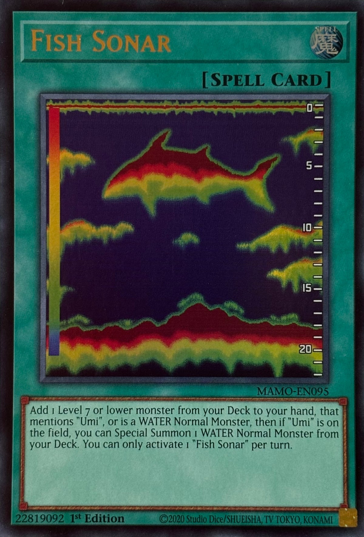 Yugioh! Fish Sonar Mamo-en095 1st edition Ultra rare