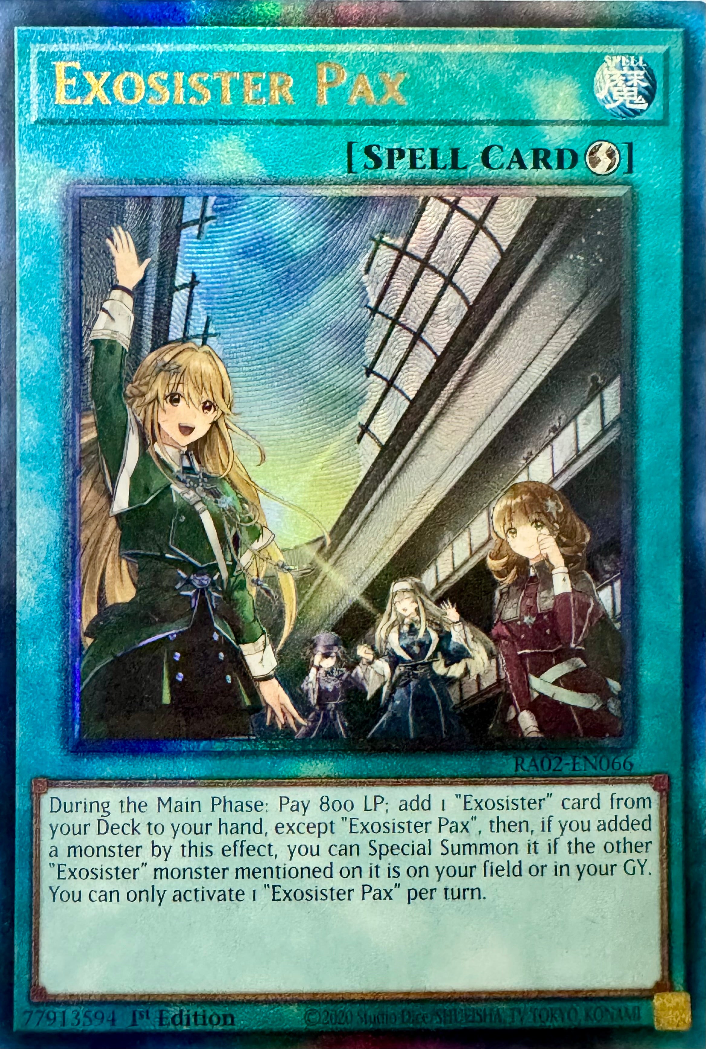 Yugioh! Exosister Pax Ra02-en066 Ultimate Rare 1st Edition