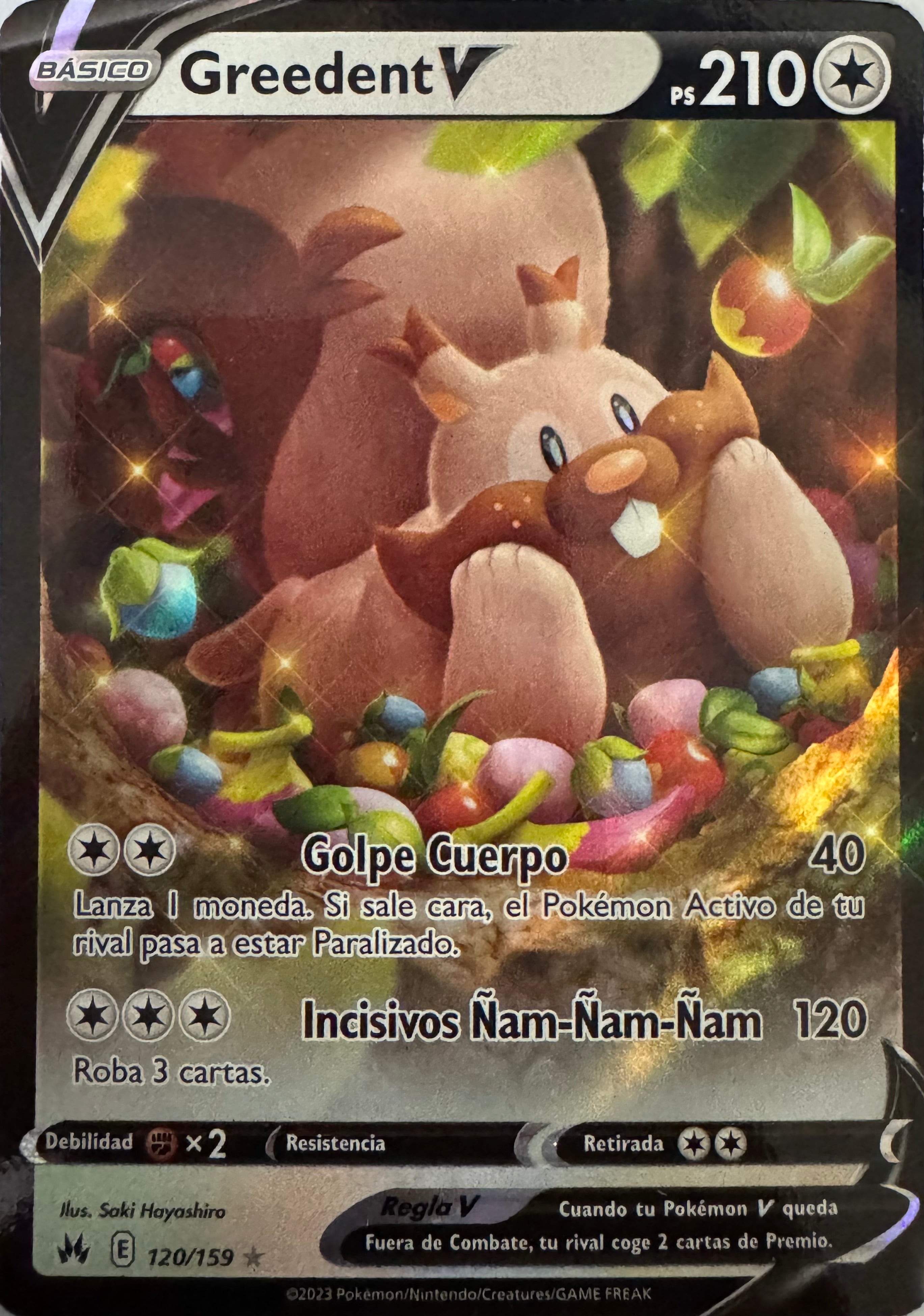 Pokemon Tcg Greedent V 120/159 (Español)