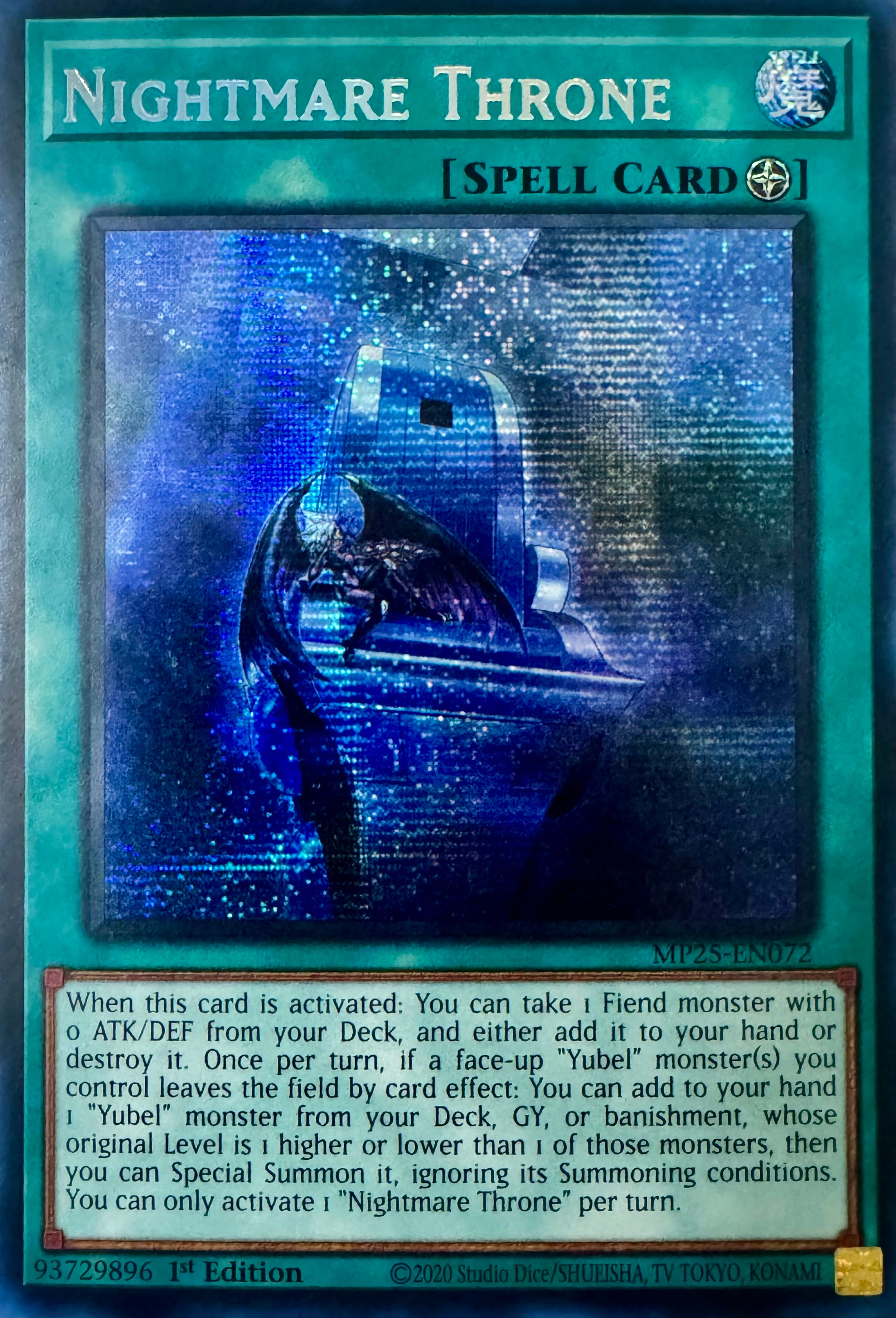 Yugioh! Nightmare Throne Mp25-en072 Prismatic Rare 1st Edition