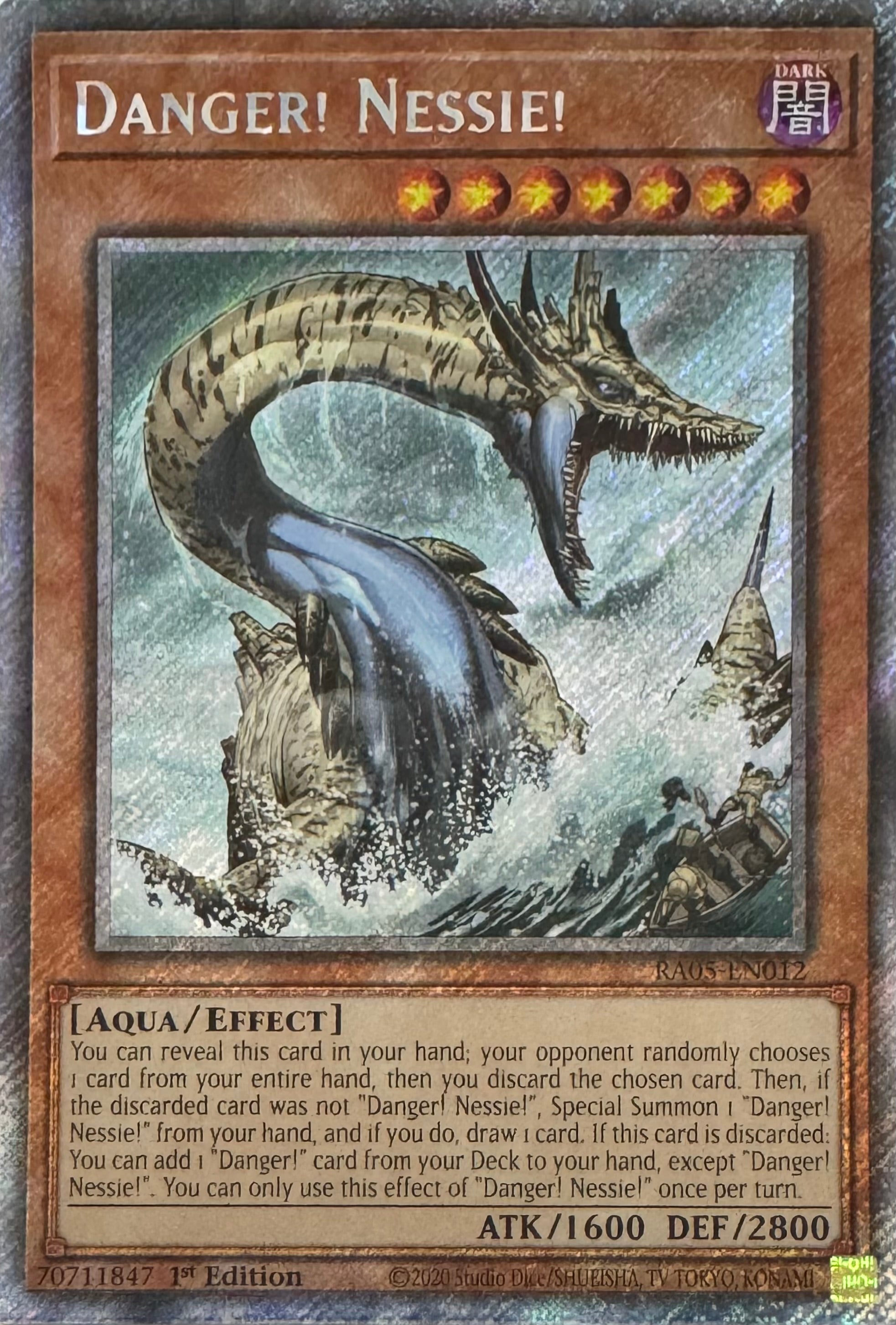 Yugioh! Danger! Nessie! Ra05-en012 1st Edition Platinum