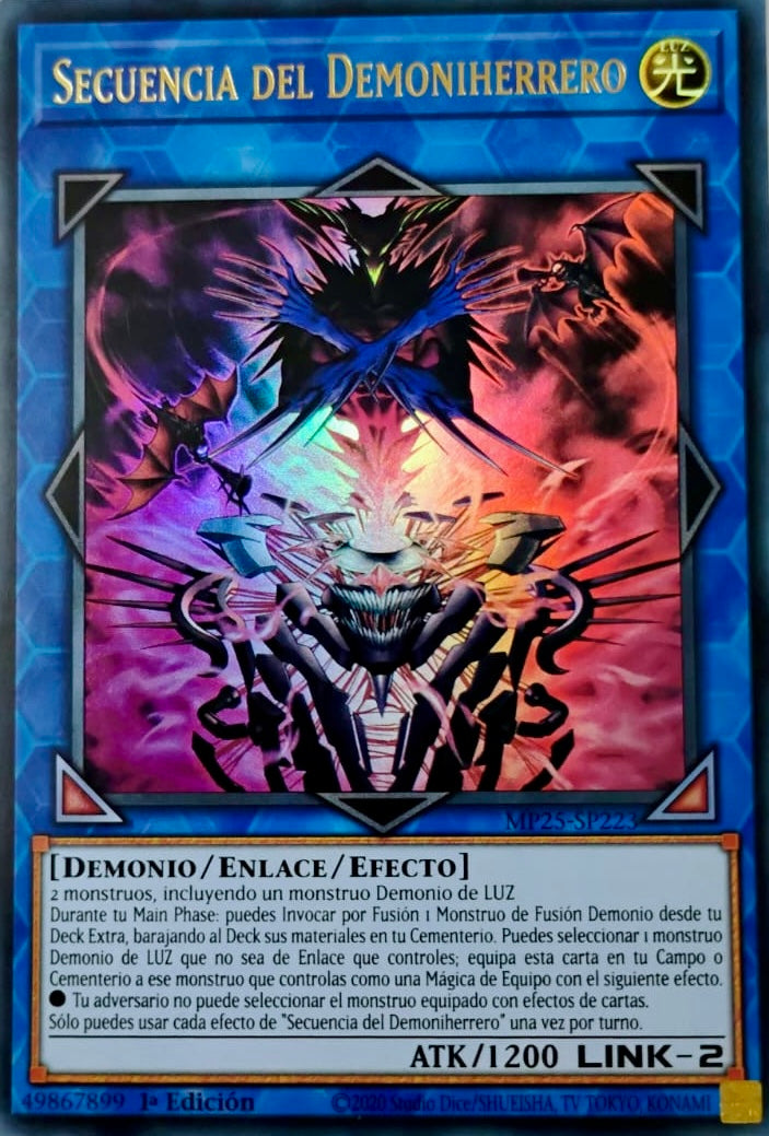 Yugioh! Secuencia Del Demoniherrero Mp25-sp223 Ultra Rare 1st Edition (Español)