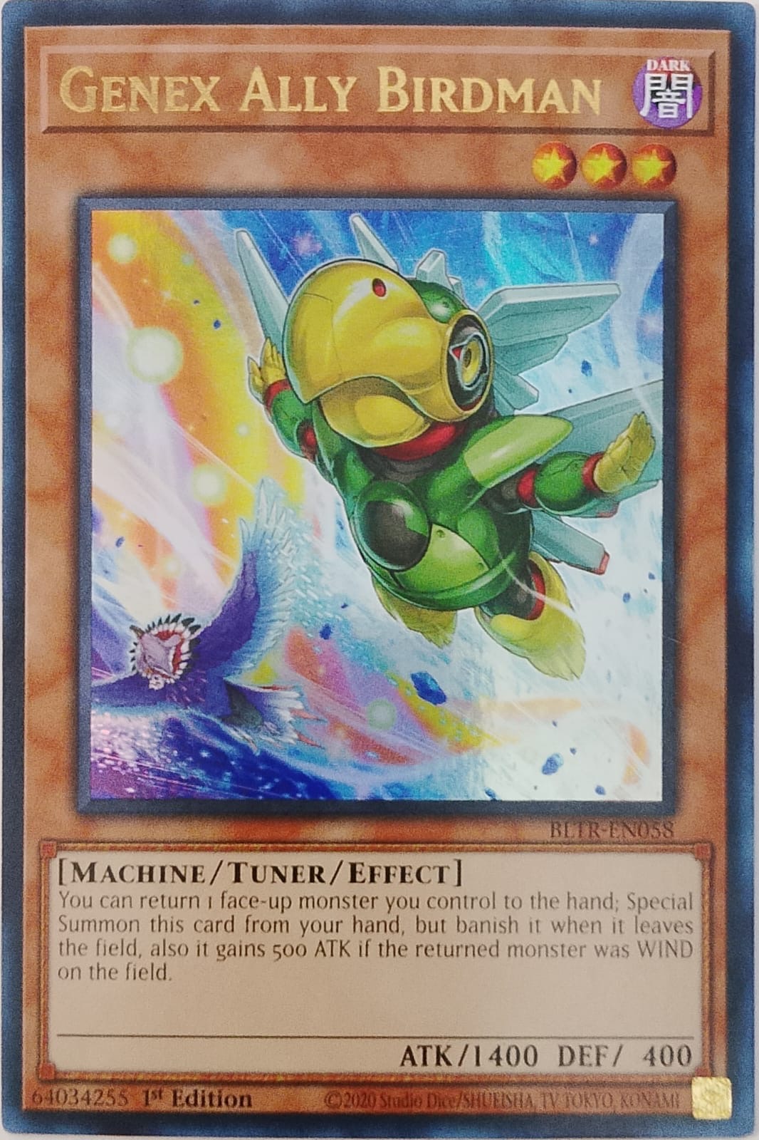 Yugioh! Genex Ally Birdman BLTR-EN058 ultra