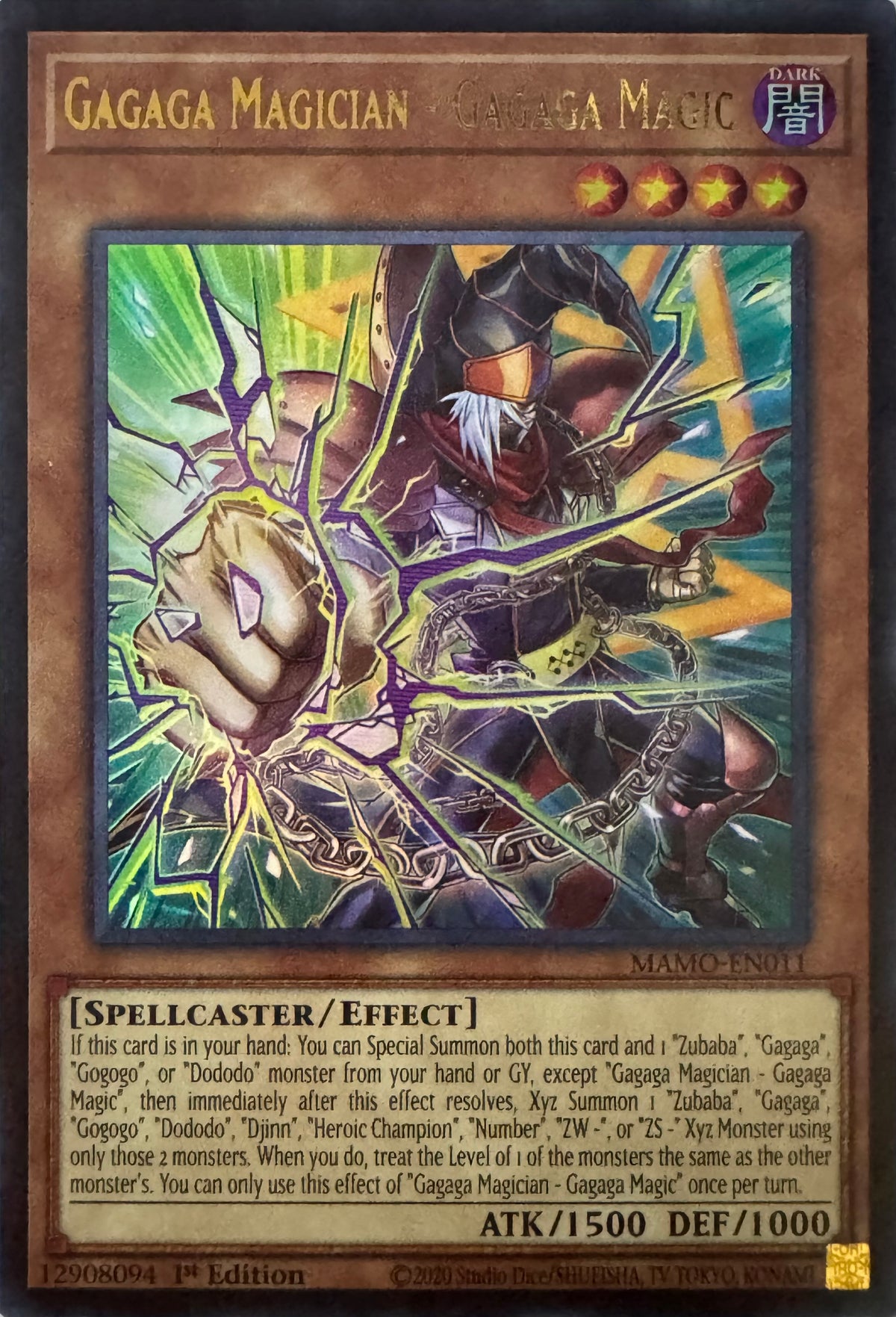 Yugioh! Gagaga Magician - Gagaga Magic Mamo-en011 1st Edition Ultra Rare
