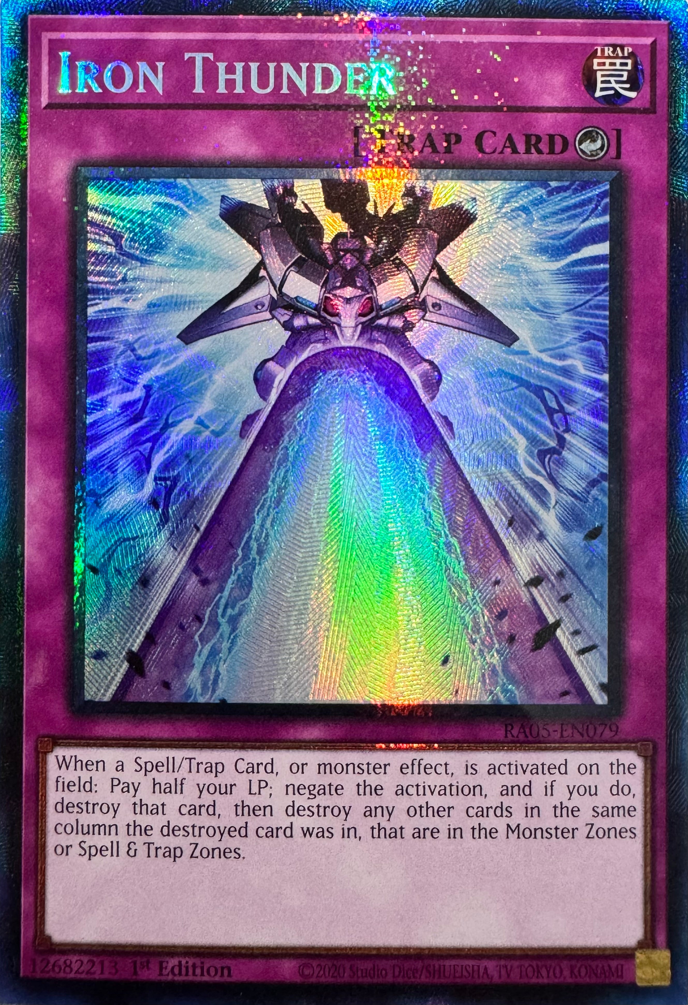 Yugioh! Iron Thunder Ra05-en079 1st Edition Collector