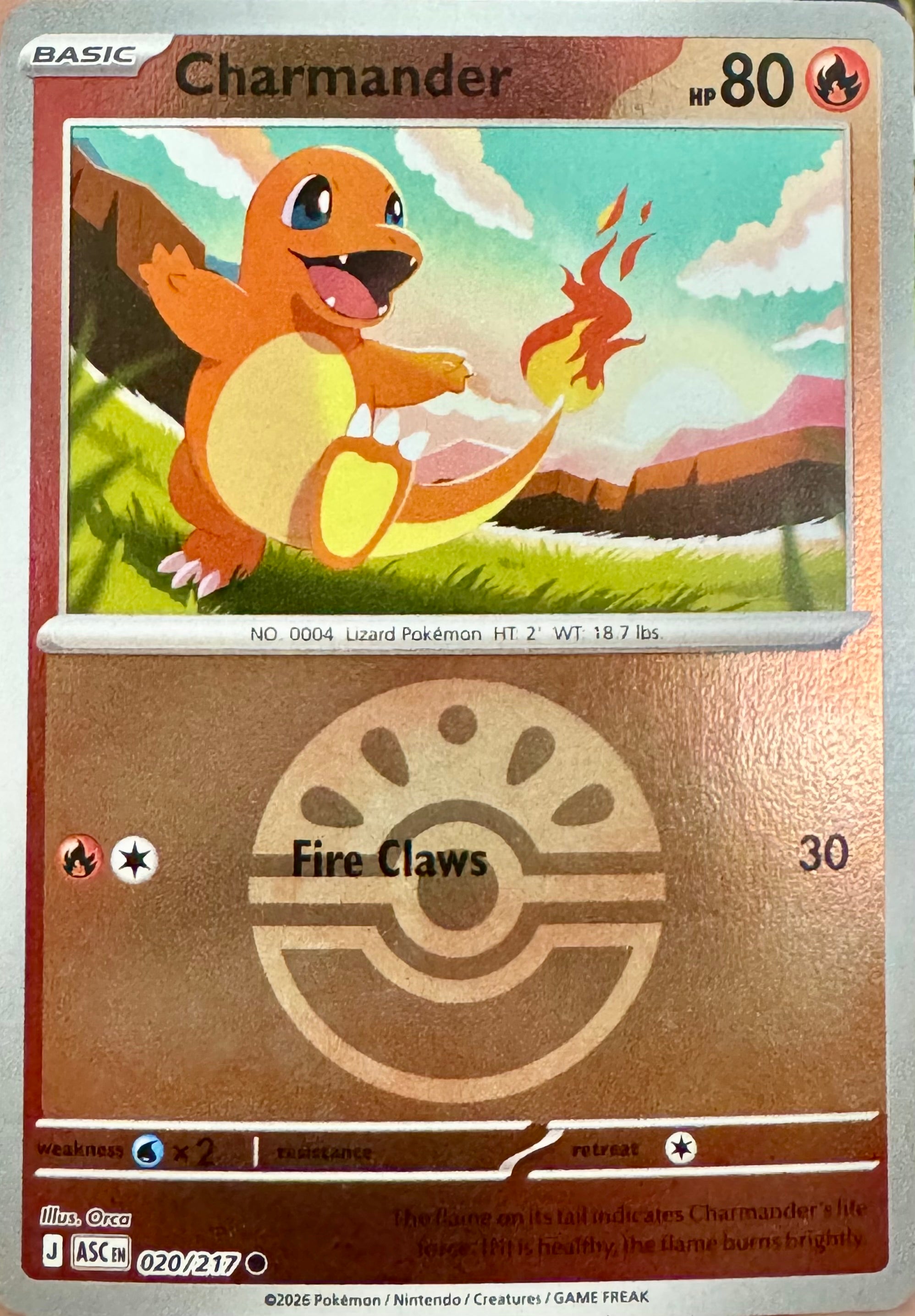 Pokémon Tcg Charmander 020/217 (Friendball patern)