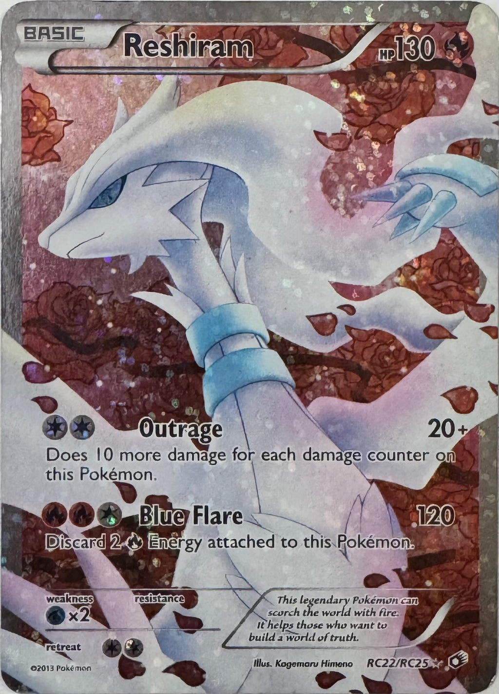 Pokemon Tcg Reshiram Rc22/Rc25 (Lp)