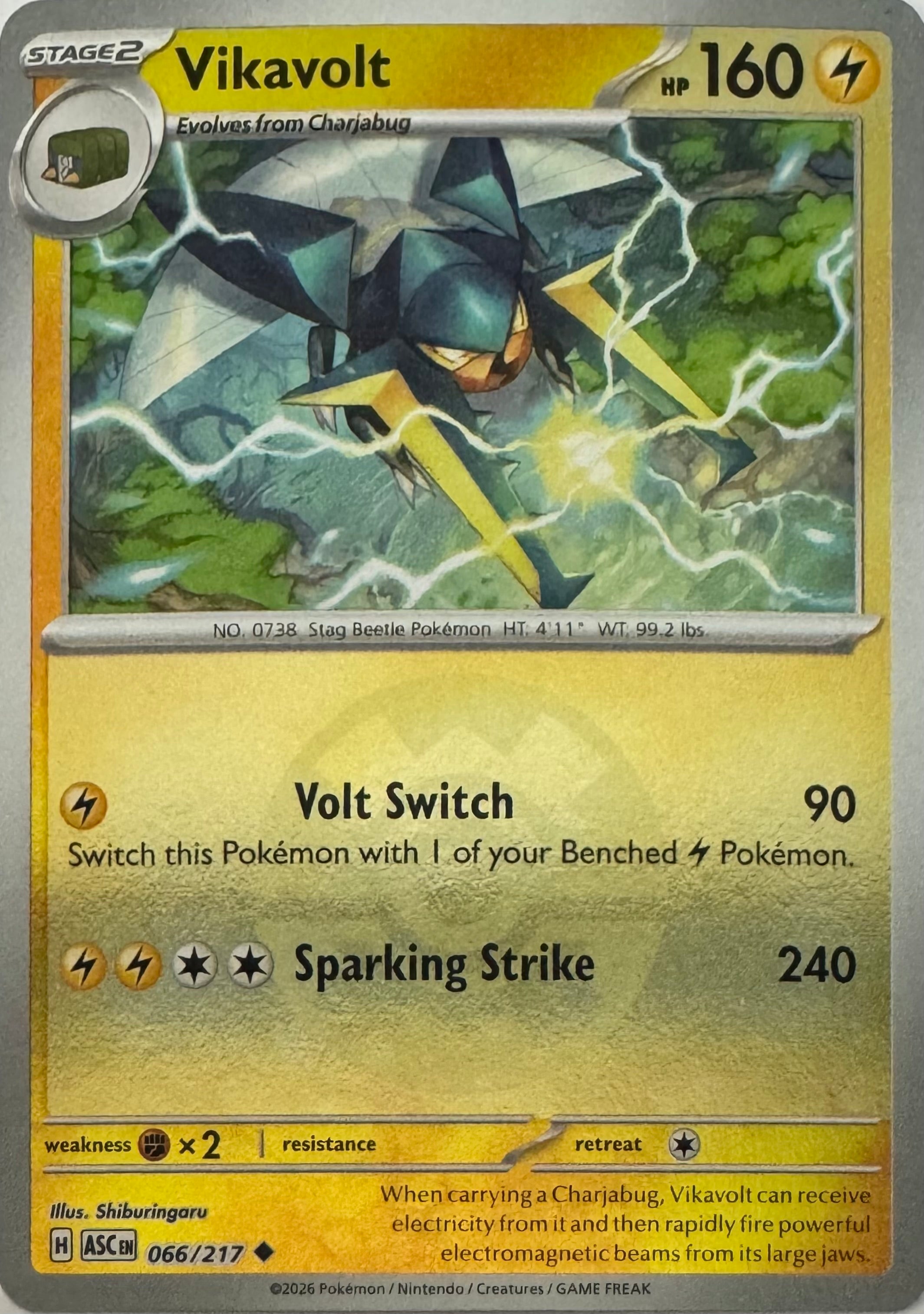 Pokémon Tcg Vikavolt 066/217 (Quick Ball)