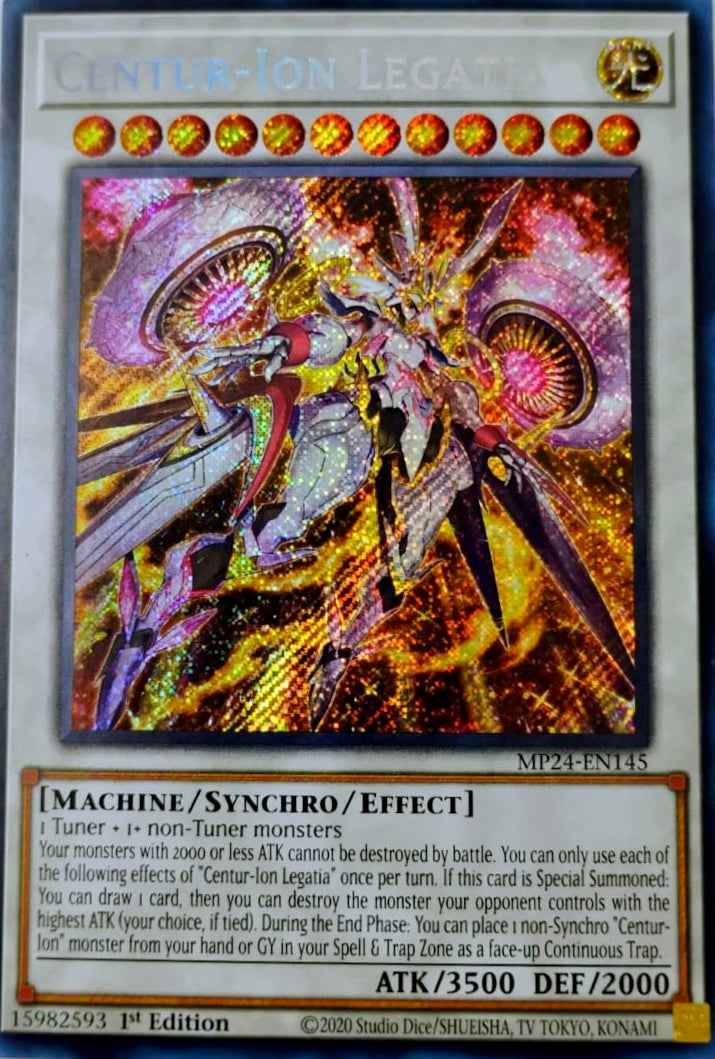 Yugioh! Centur-ion Legatia Mp24-en145 Secreta (Error De Impresion)