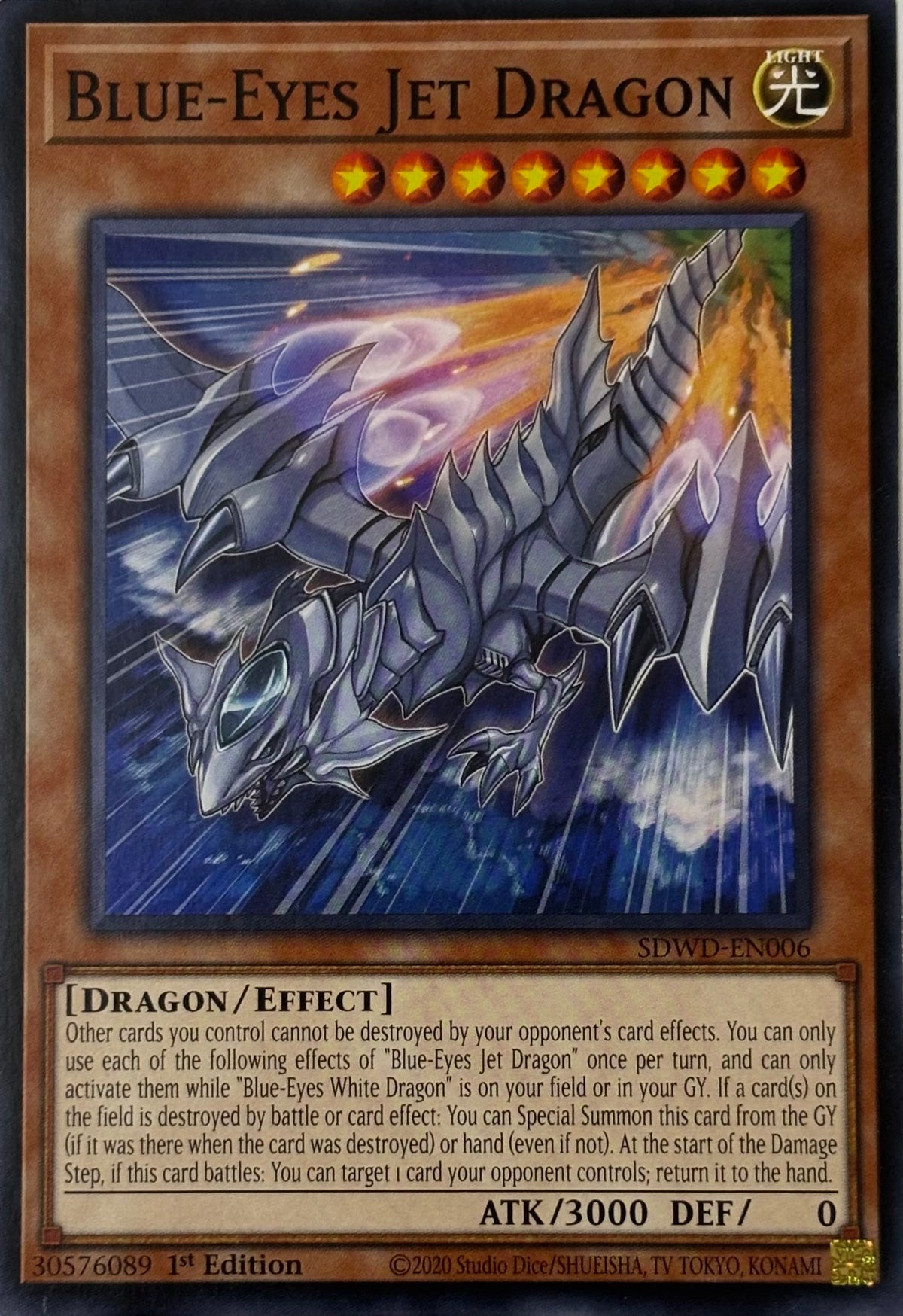 Yugioh! Blue-Eyes Jet Dragon Sdwd-en006 1st edition