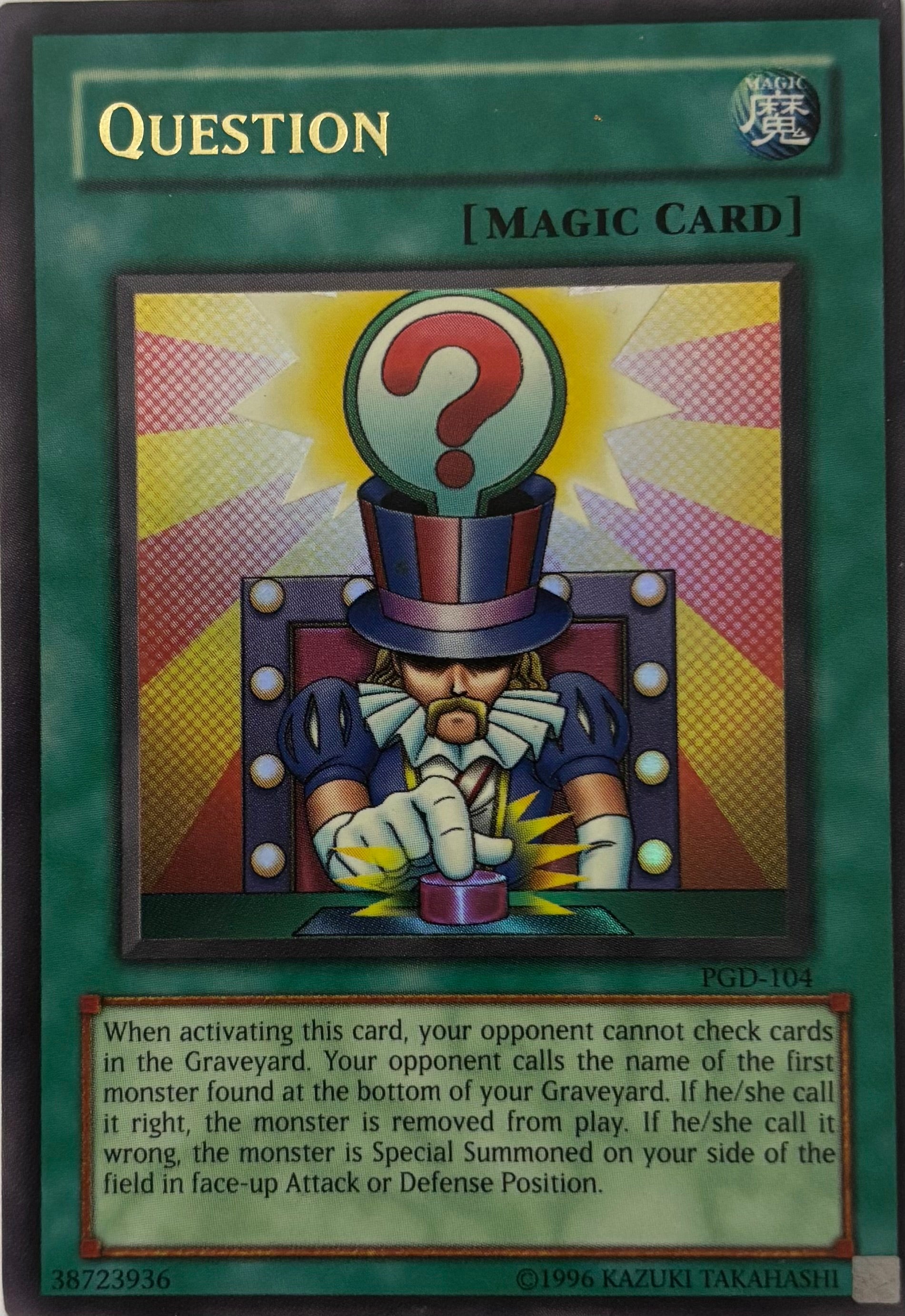 Yugioh! Question Pgd-104 Ultra
