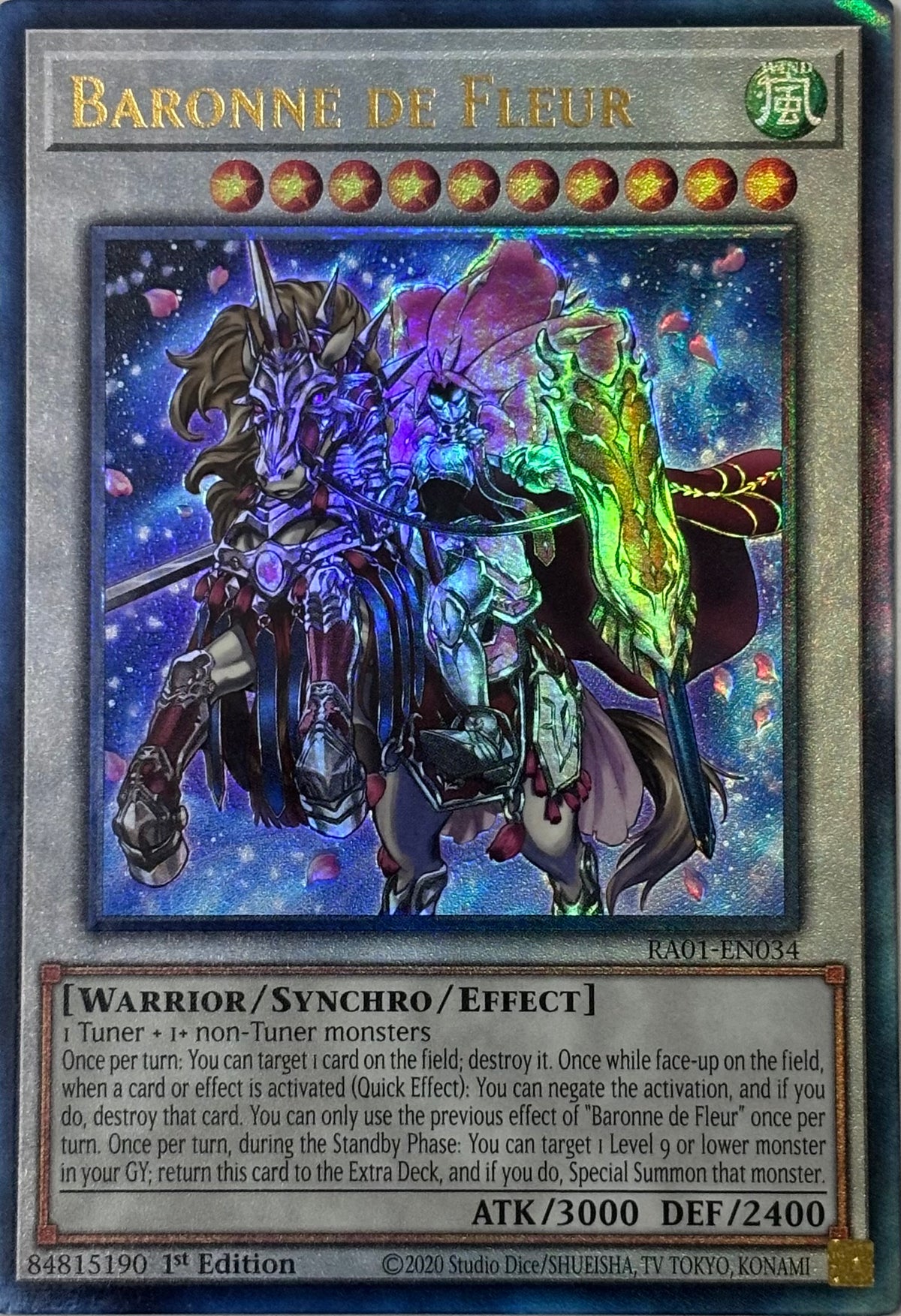 Yugioh! Baronne De Fleur Ra01-en034 1st edition Ultimate