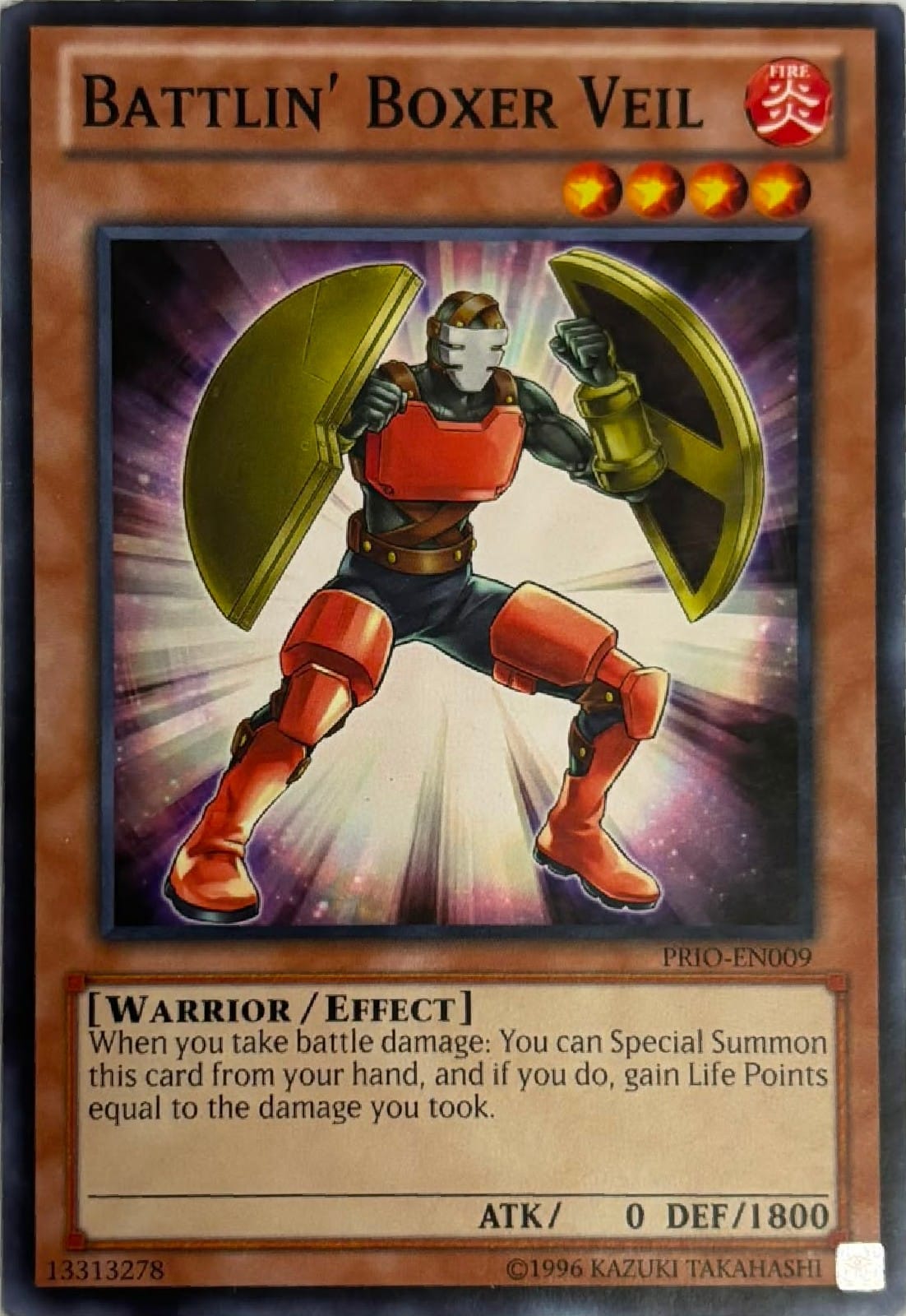 Yugioh! Battlin’ Boxer Veil Prio-en009 Comun