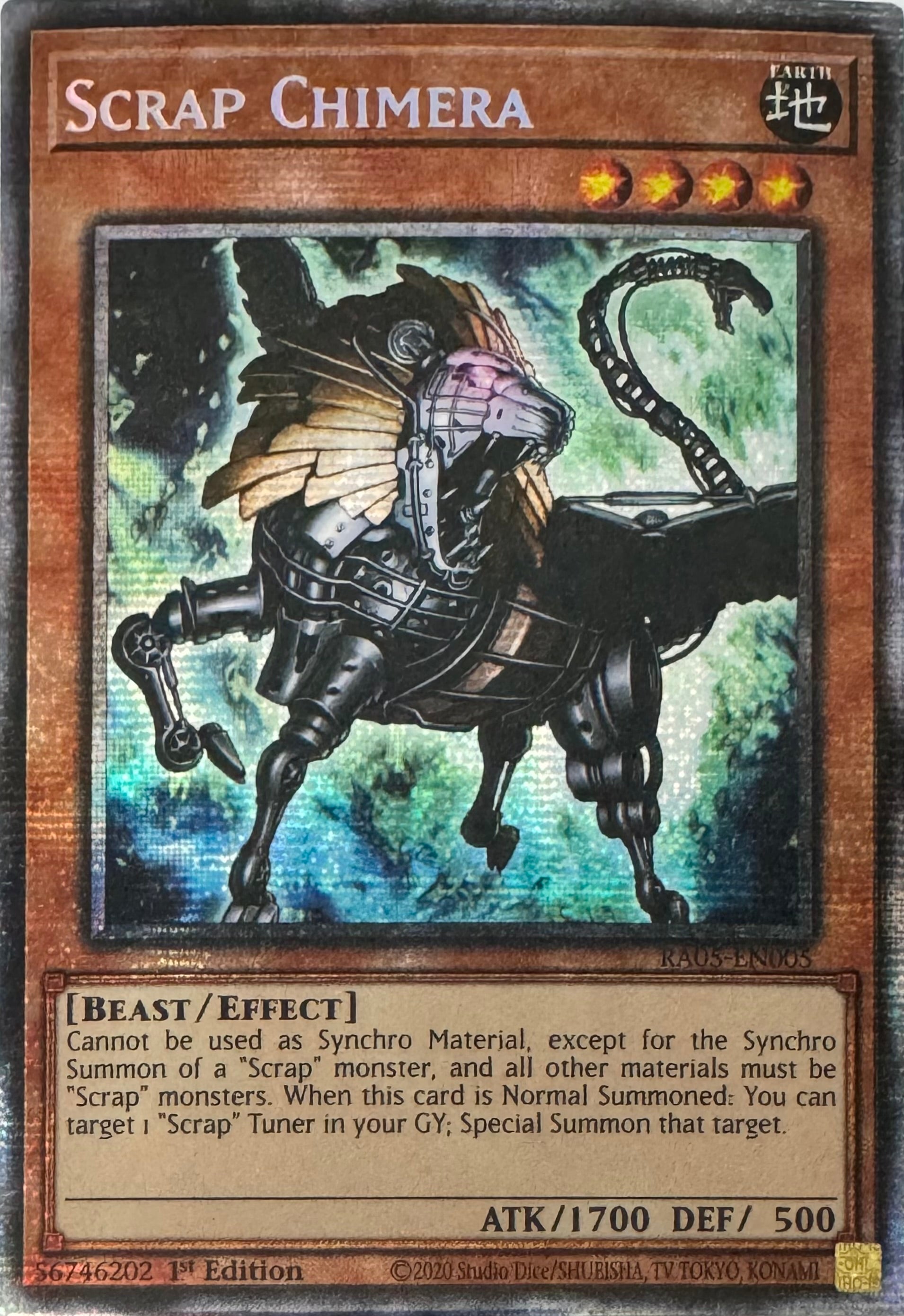 Yugioh! Scrap Chimera Ra05-en005 1st Edition Starlight