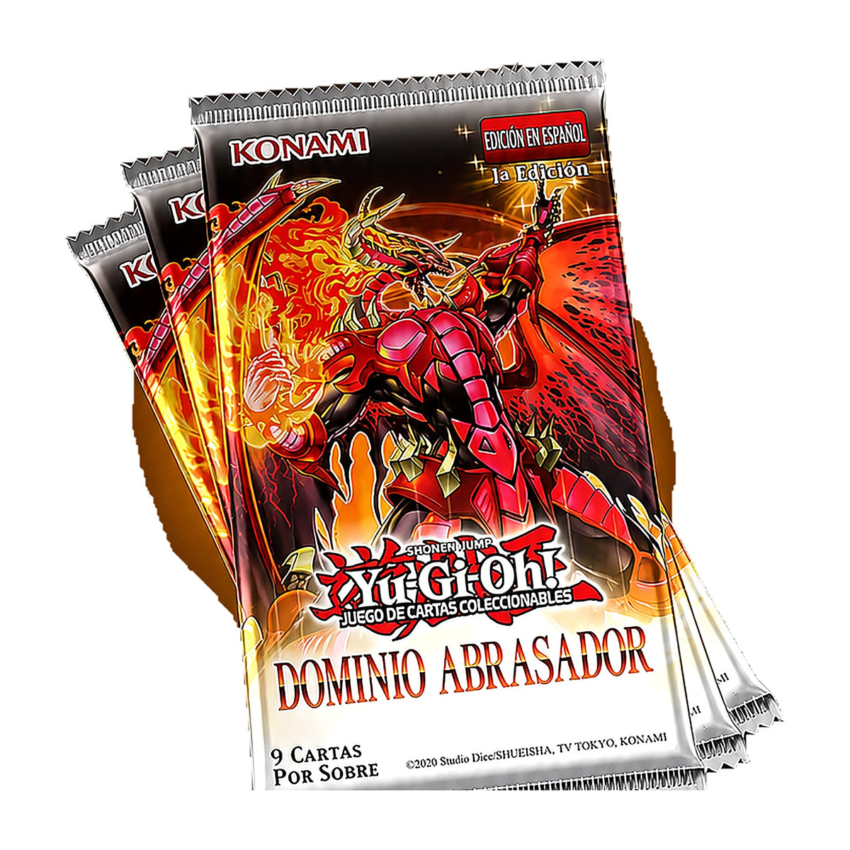 Yu-Gi-Oh Blazing Dominion sobre individual sellado
