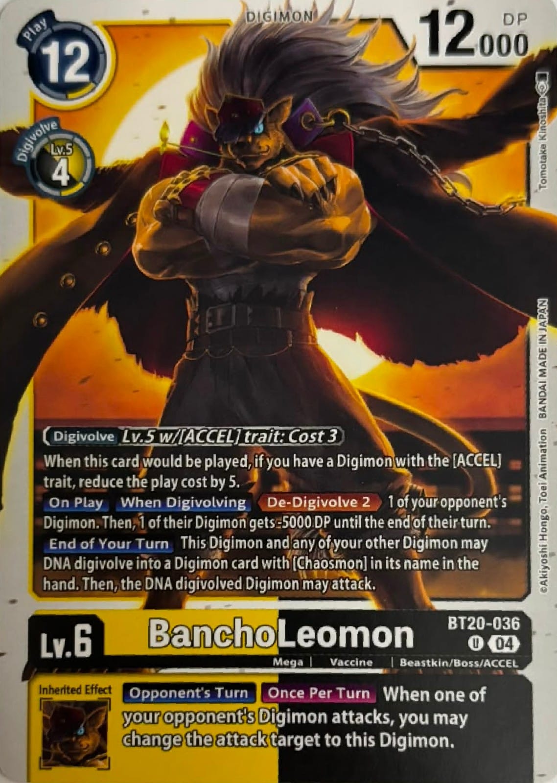 Digimon Tcg BanchoLeomon Bt20-036