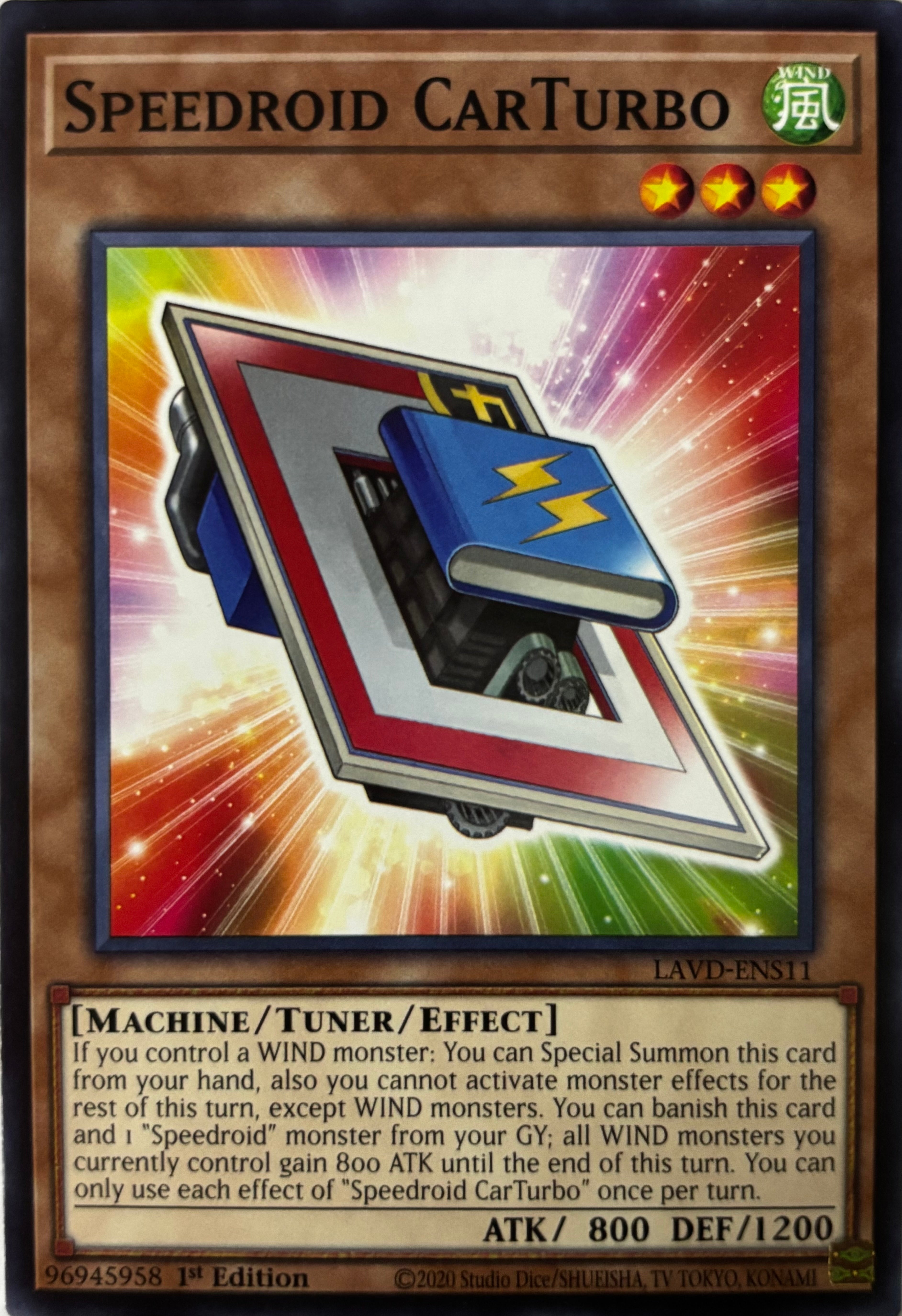 Yugioh! Speedroid CarTurbo Lavd-ens11 1st Edition
