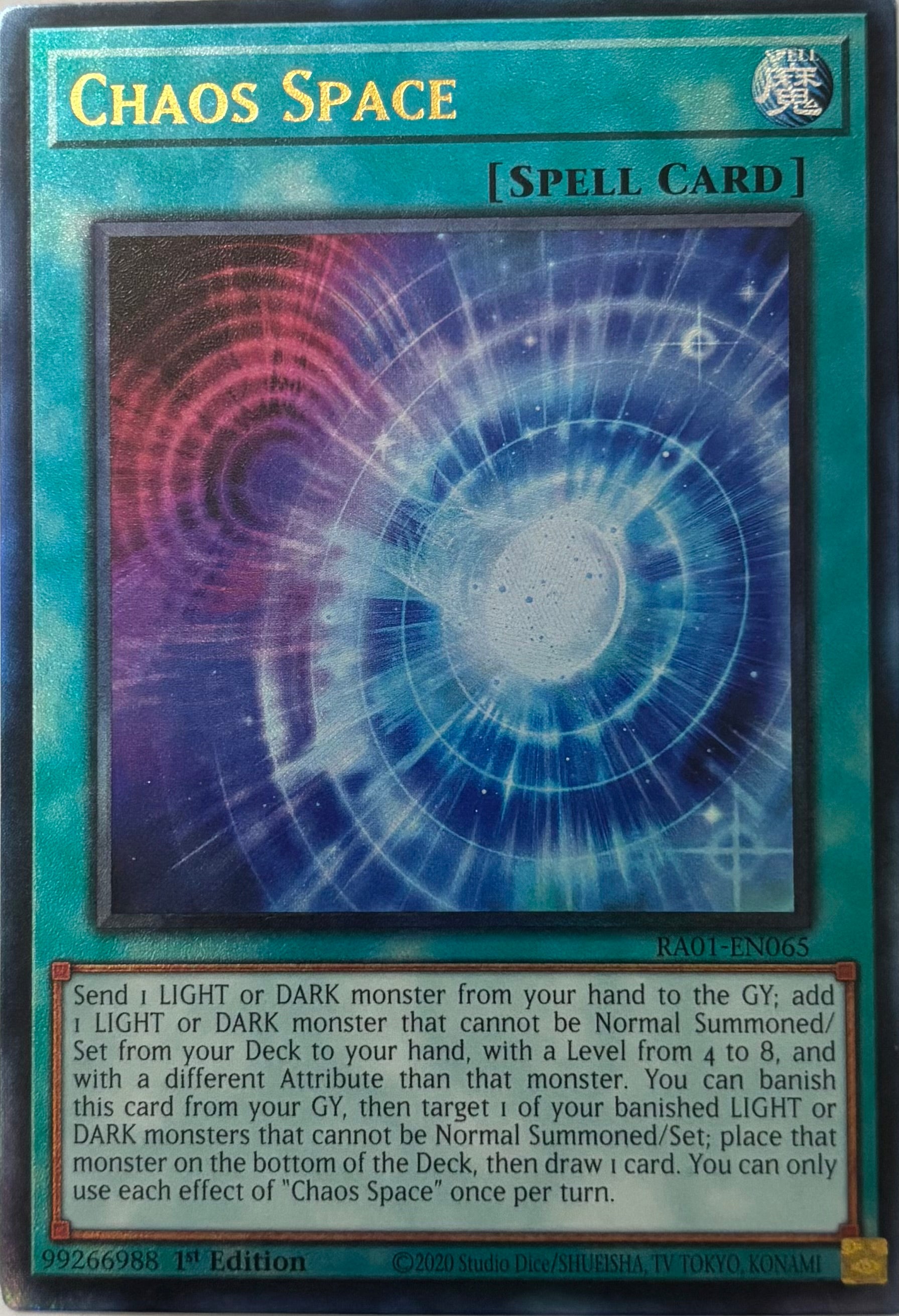 Yugioh! Chaos Space Ra01-En065 1st Edition Ultimate