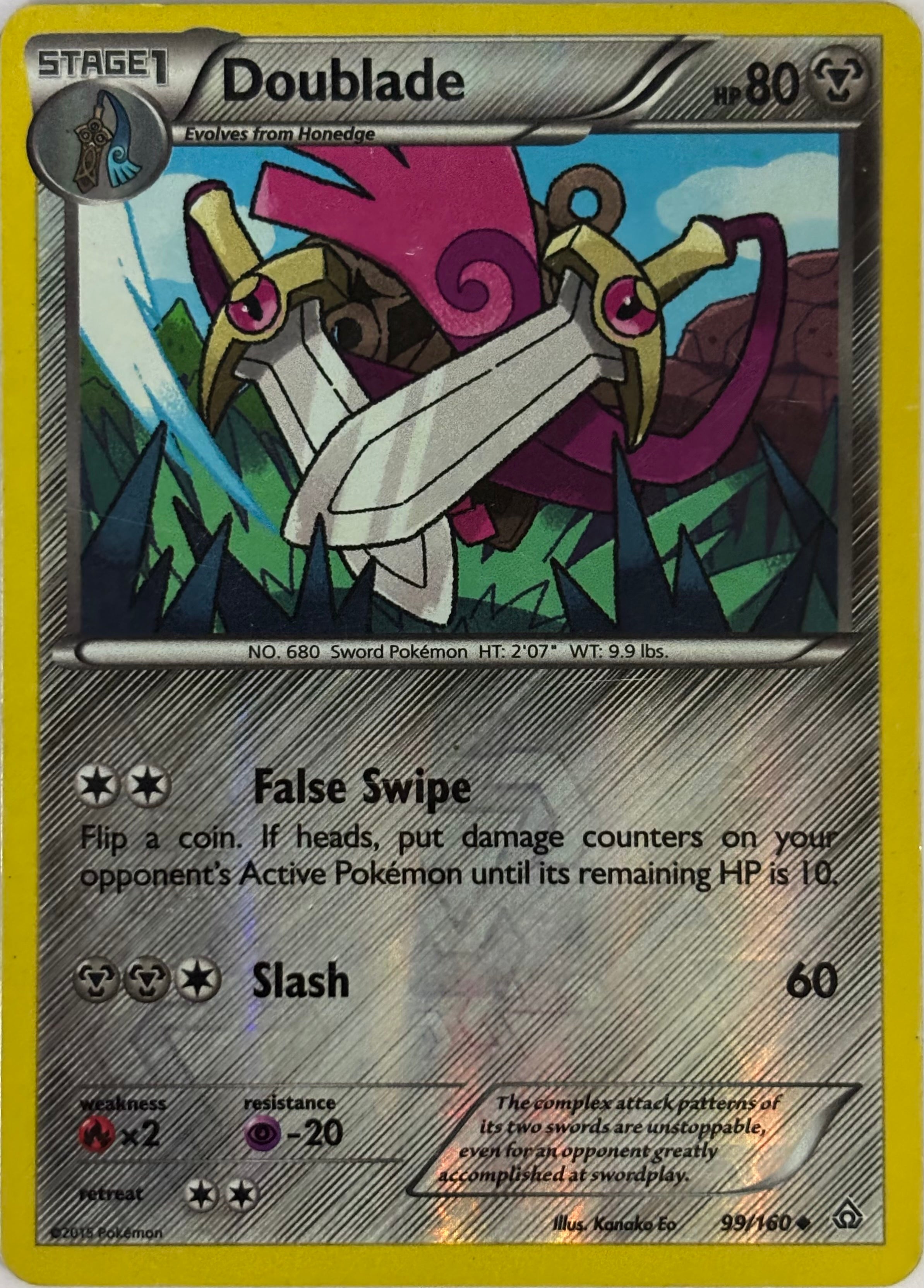 Pokemon Tcg Doublade 99/160 Reverse