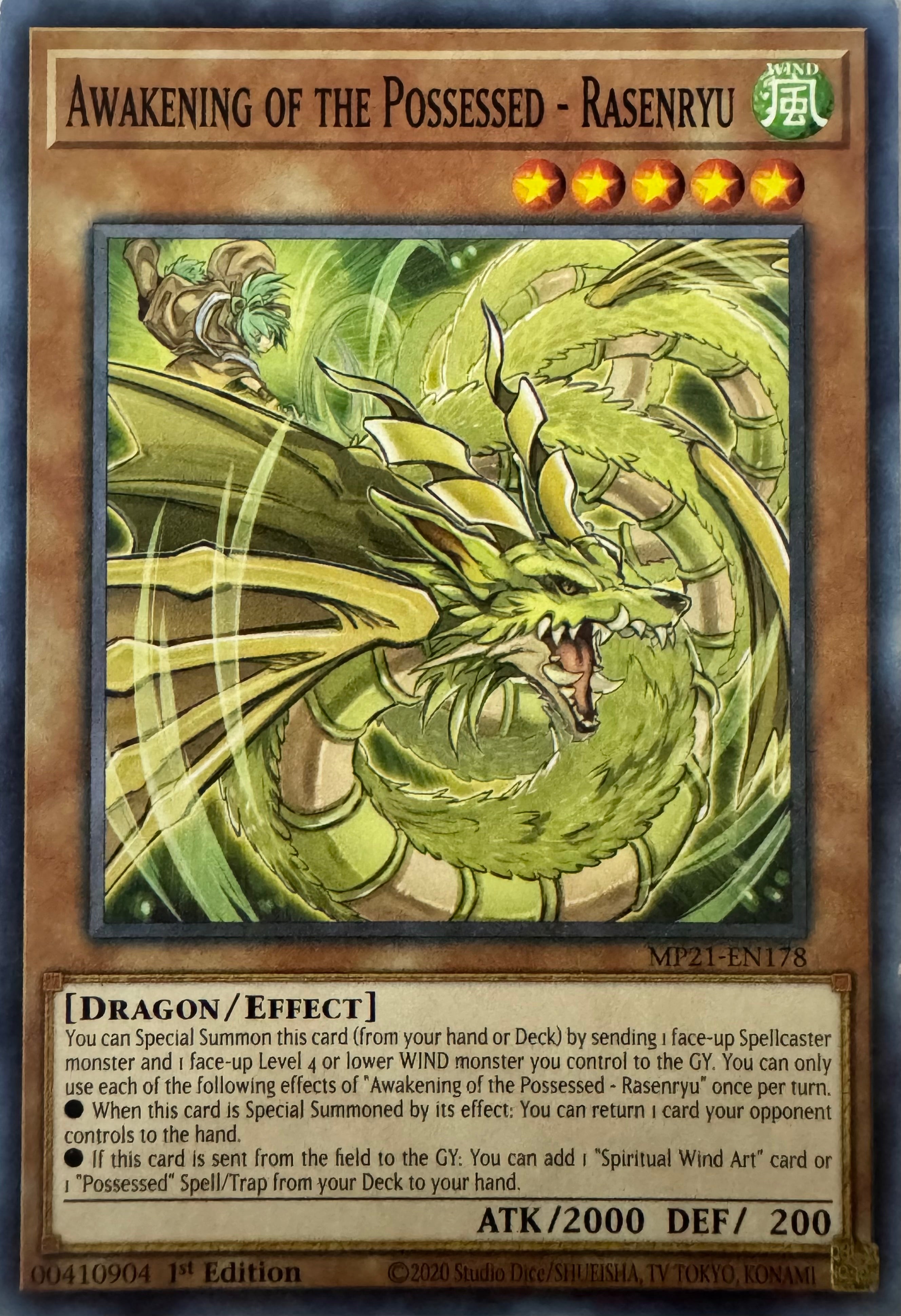 Yugioh! Awekening Of The Possessed - Rasenryu Mp21-en178 1st Edition