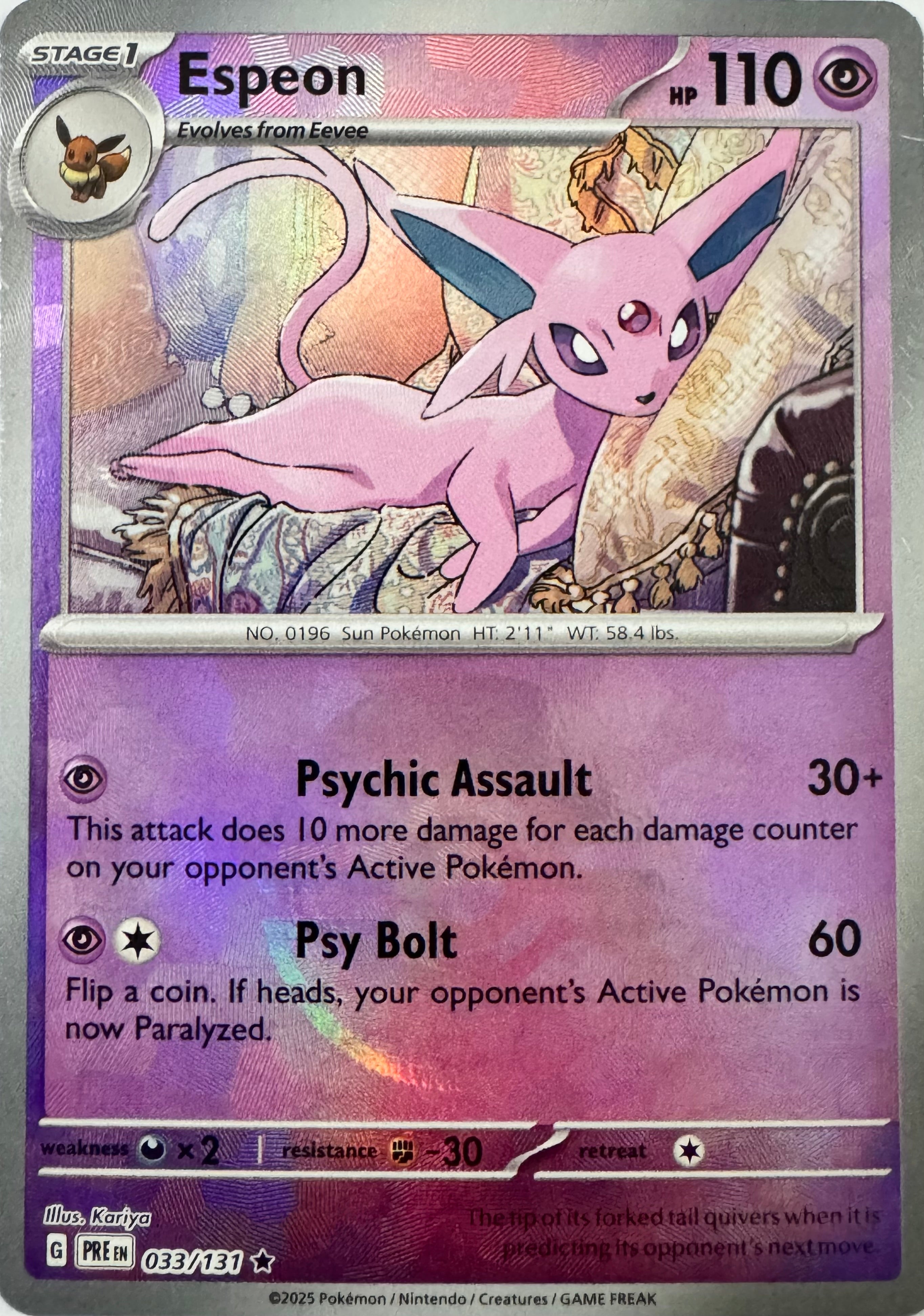Pokemon Tcg Espeon 033/131 (Poke Ball)