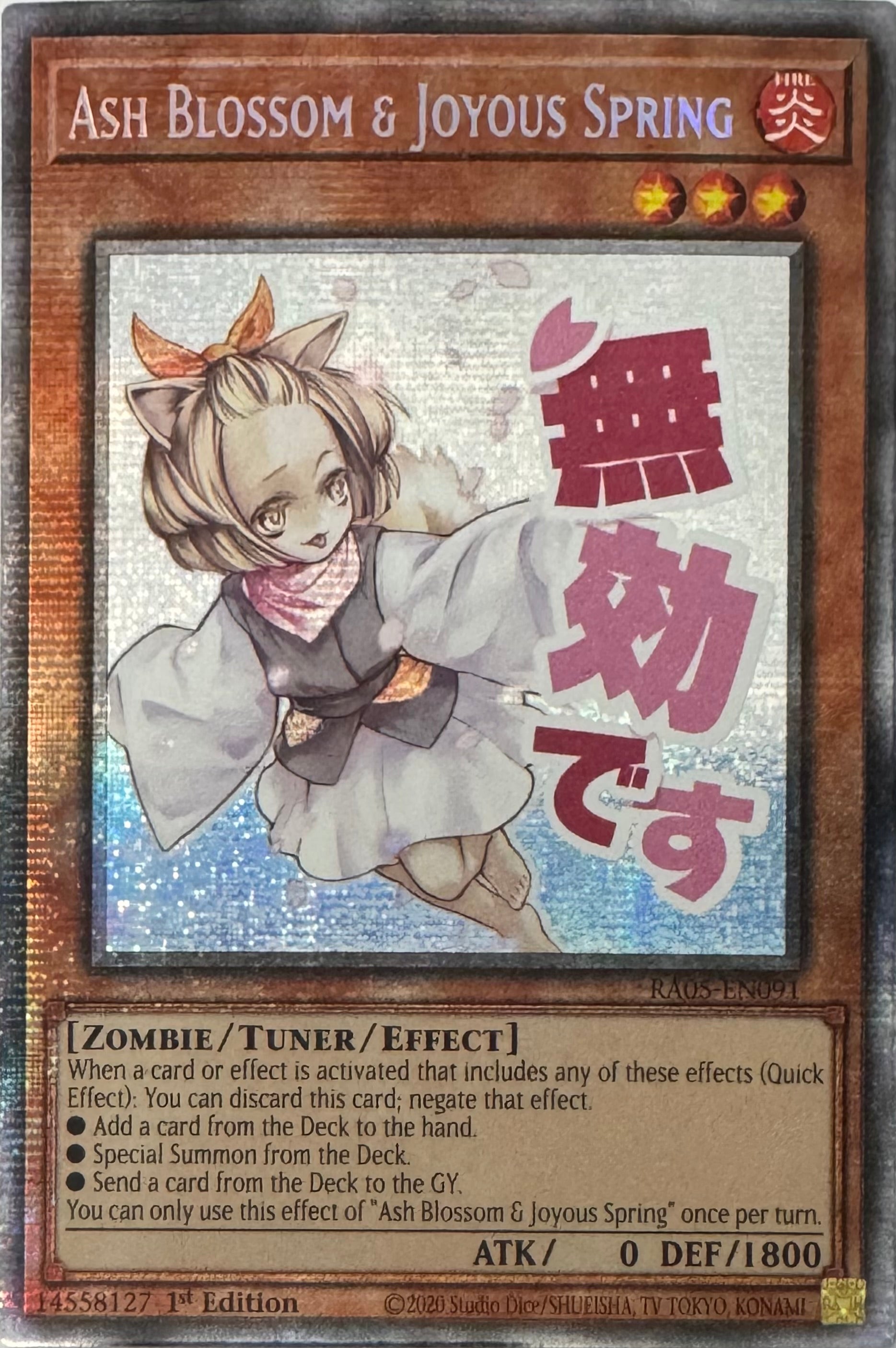 Yugioh! Ash Blossom & Joyous Spring Ra05-en091 1st Edition Starlight
