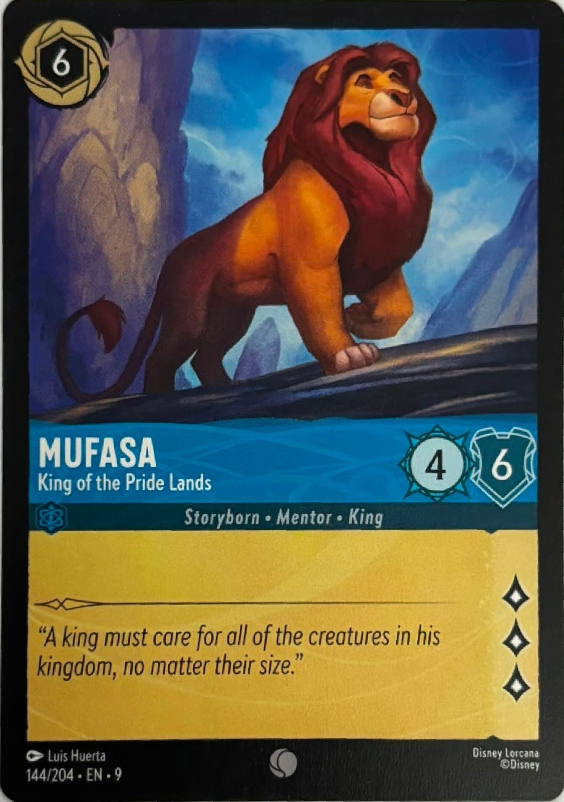 Disney Lorcana Mufasa 144/204