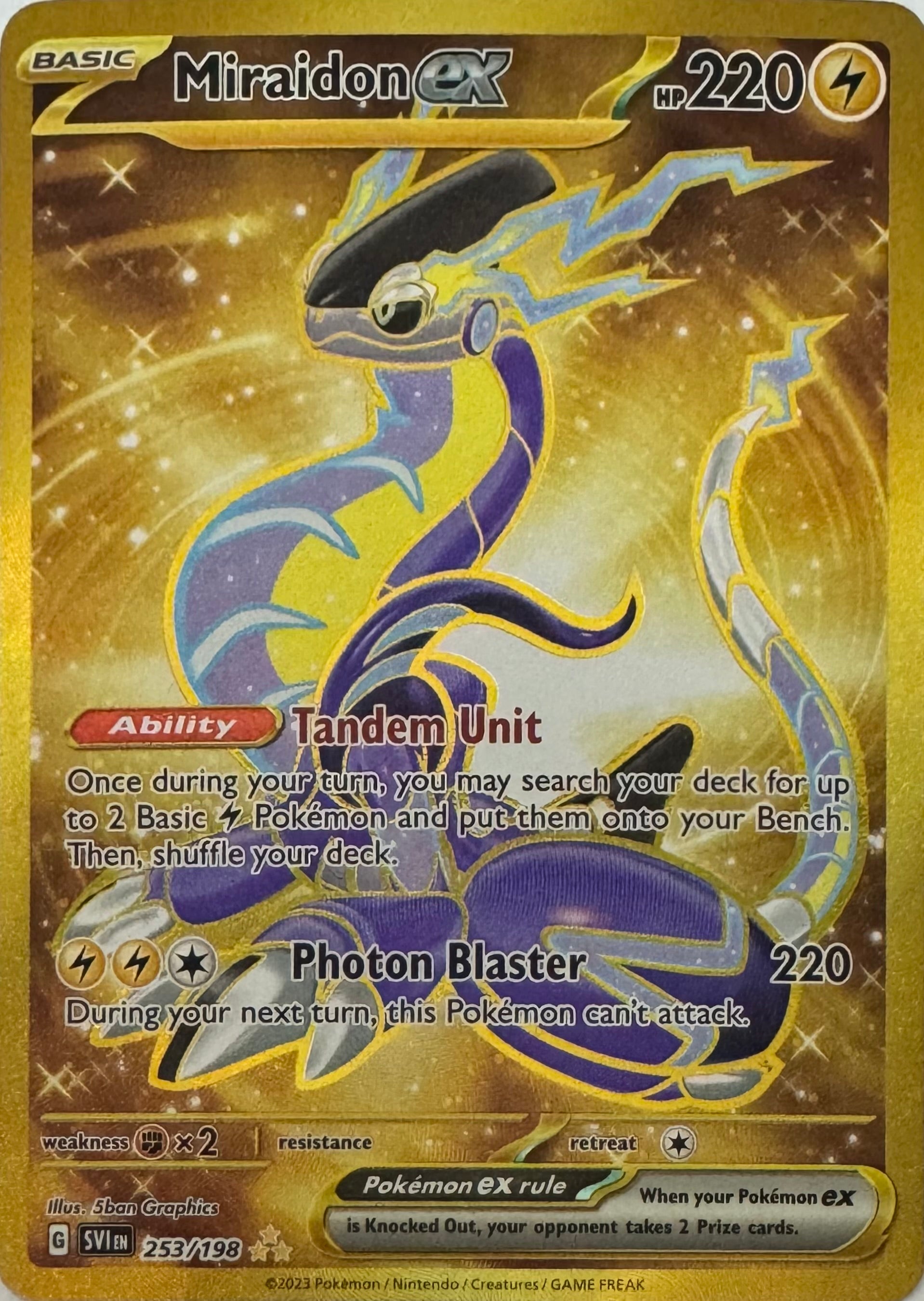 Pokémon Tcg Miraidon Ex 253/198