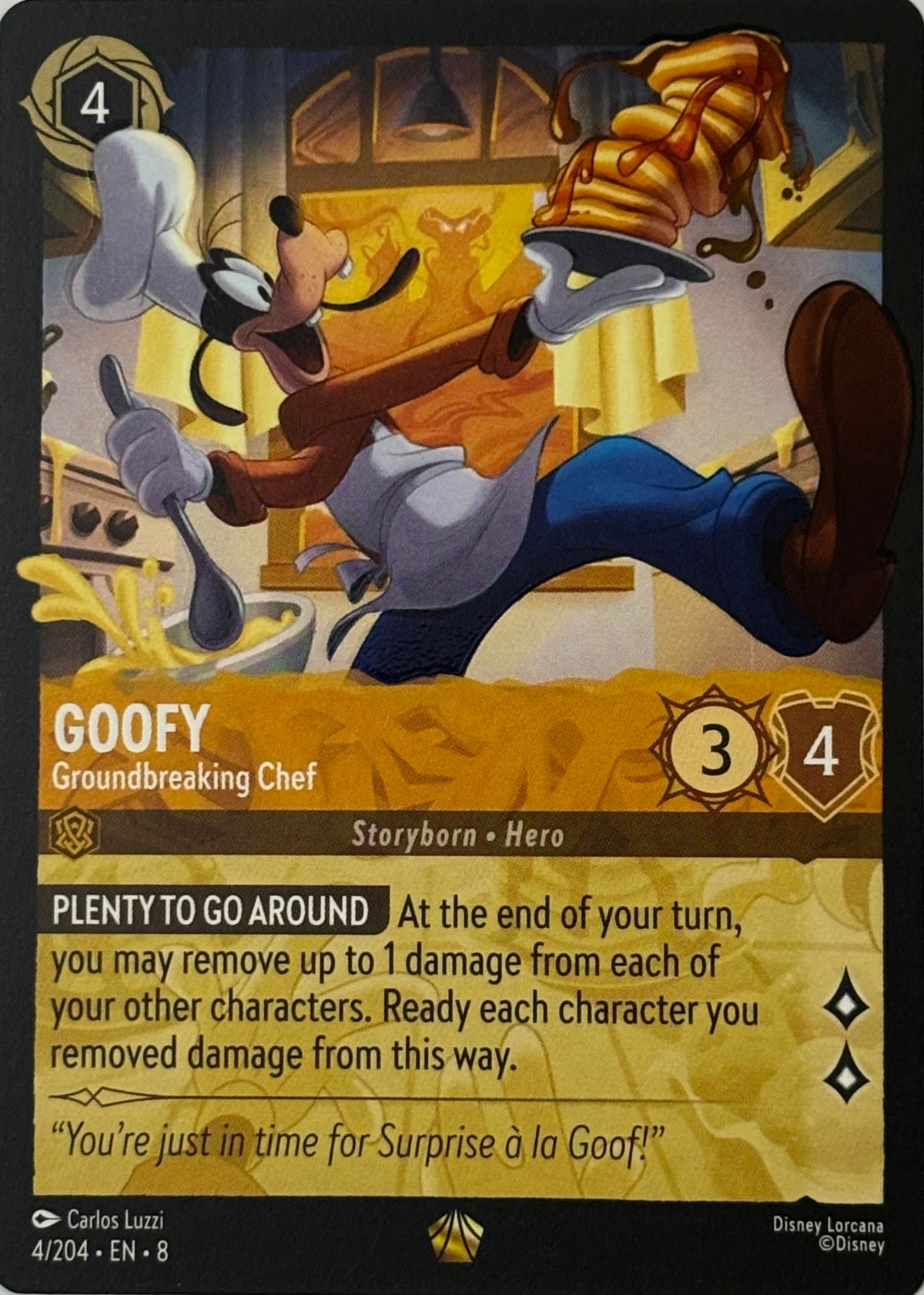 Disney Lorcana Goofy 4/204 (Borderless)