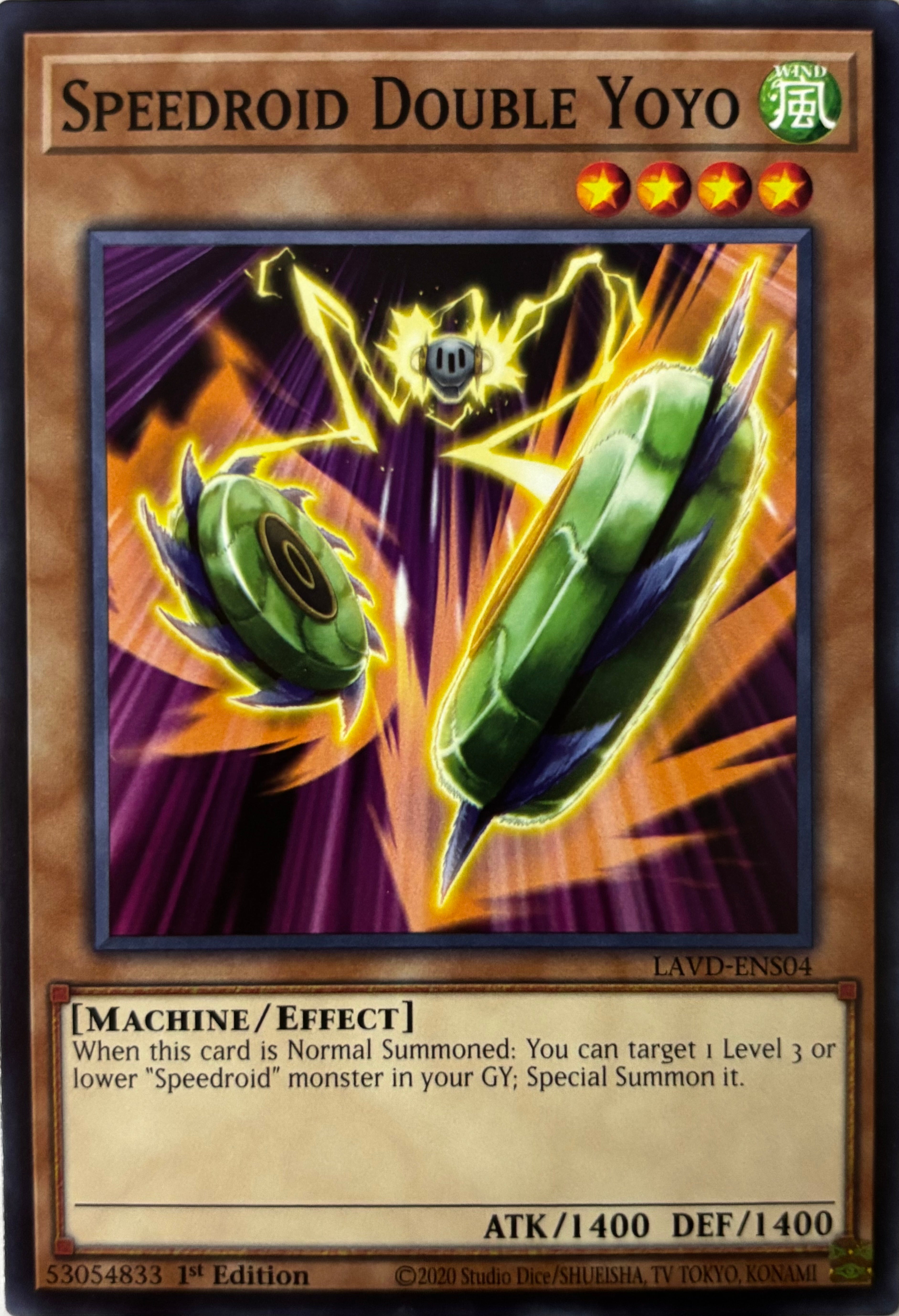 Yugioh! Speedroid Double Yoyo Lavd-ens04 1st Edition