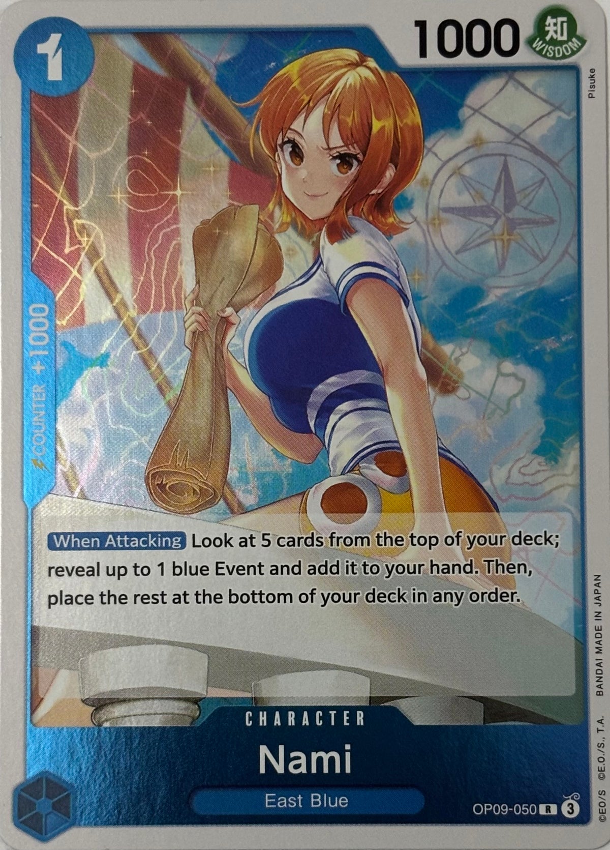 One Piece Tcg Nami Op09-050 Foil