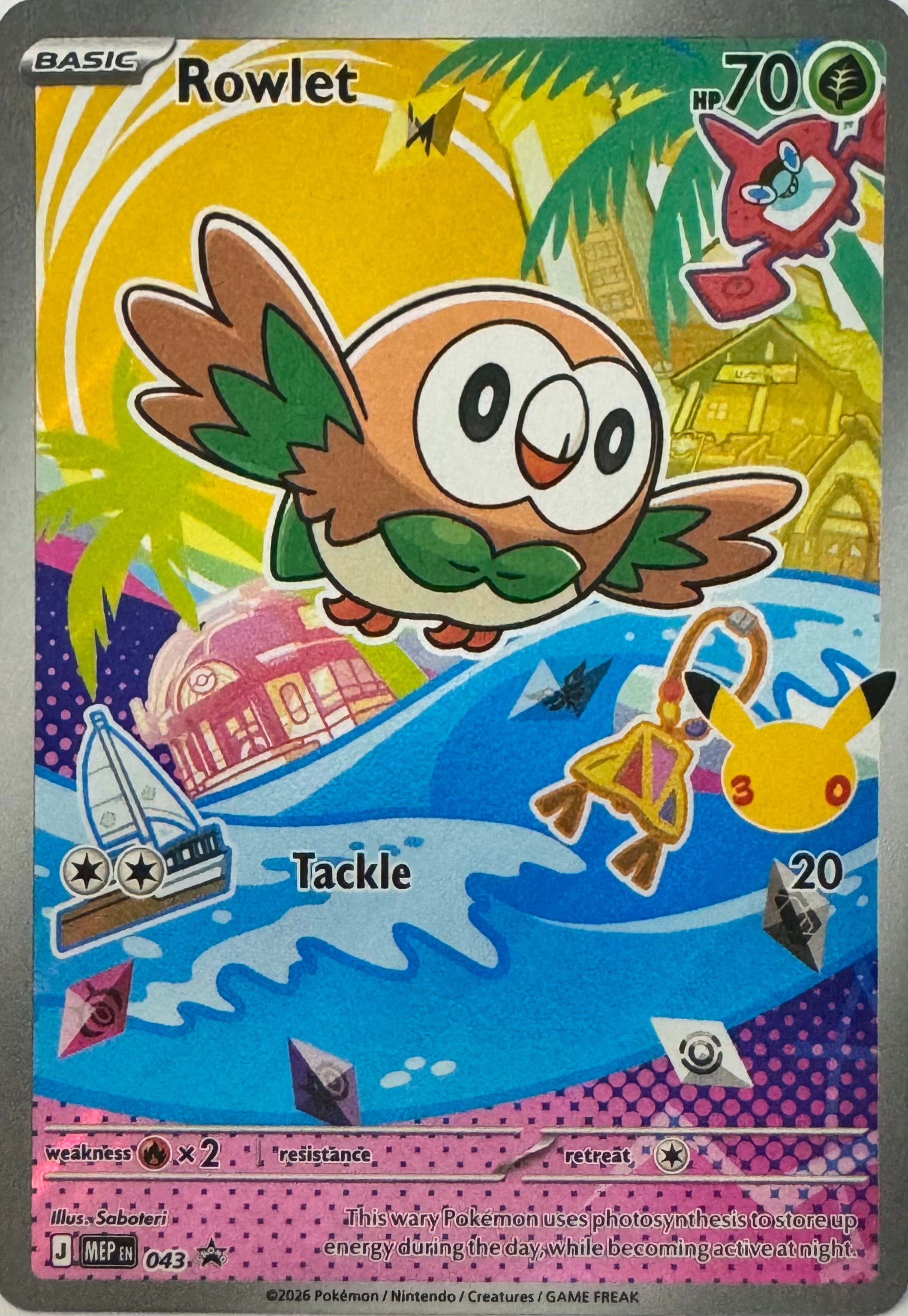 Pokemon Tcg Rowlet 043 Promo